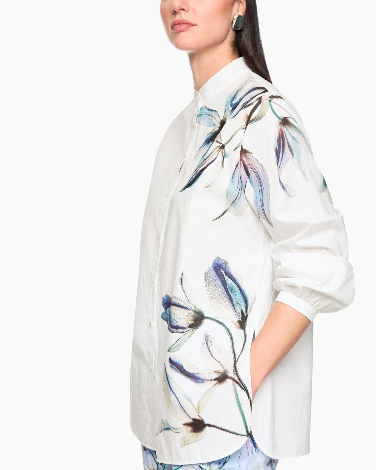 Coat, Blouse, Shirt, Person, Woman
