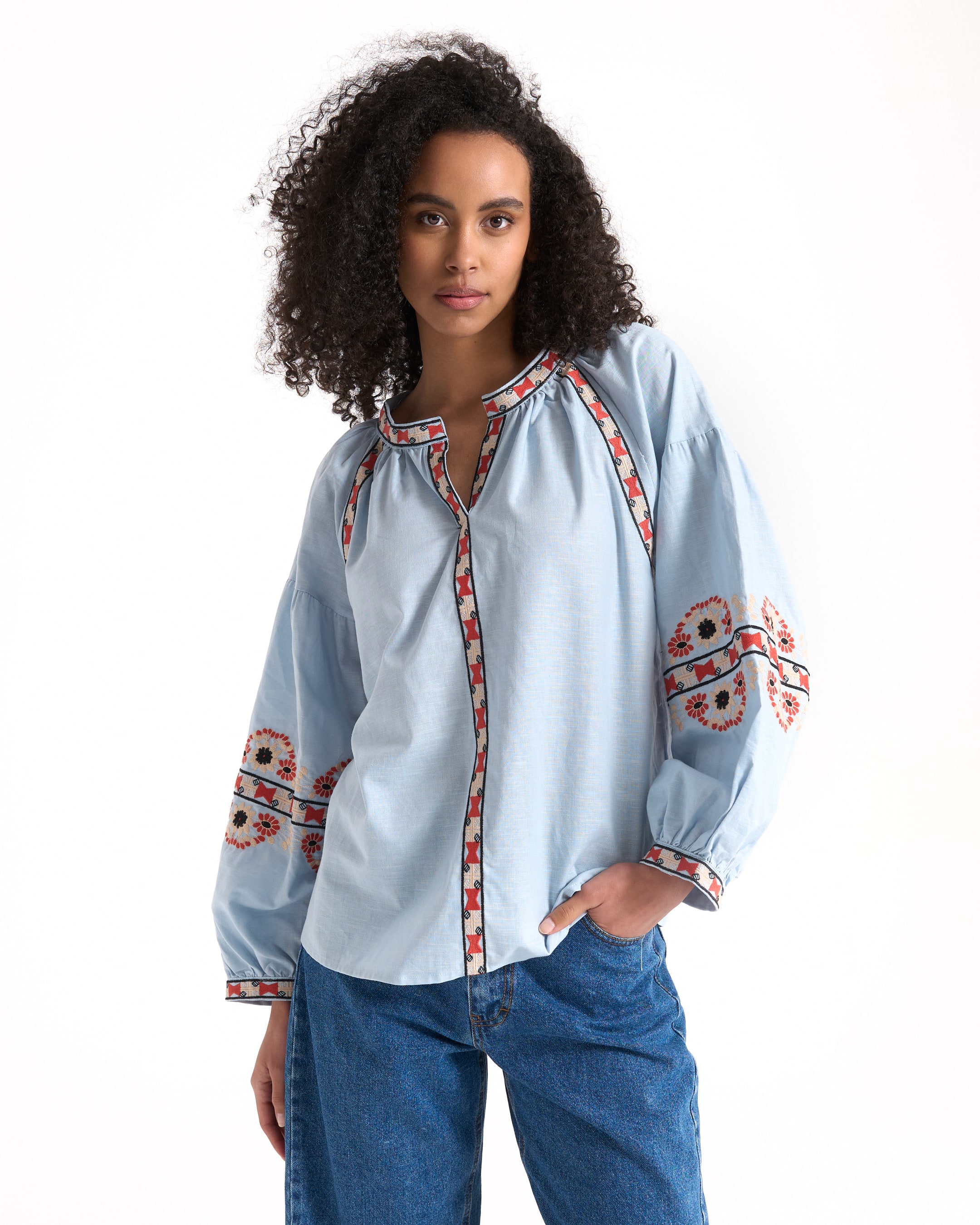 Blouse Italt Blauw