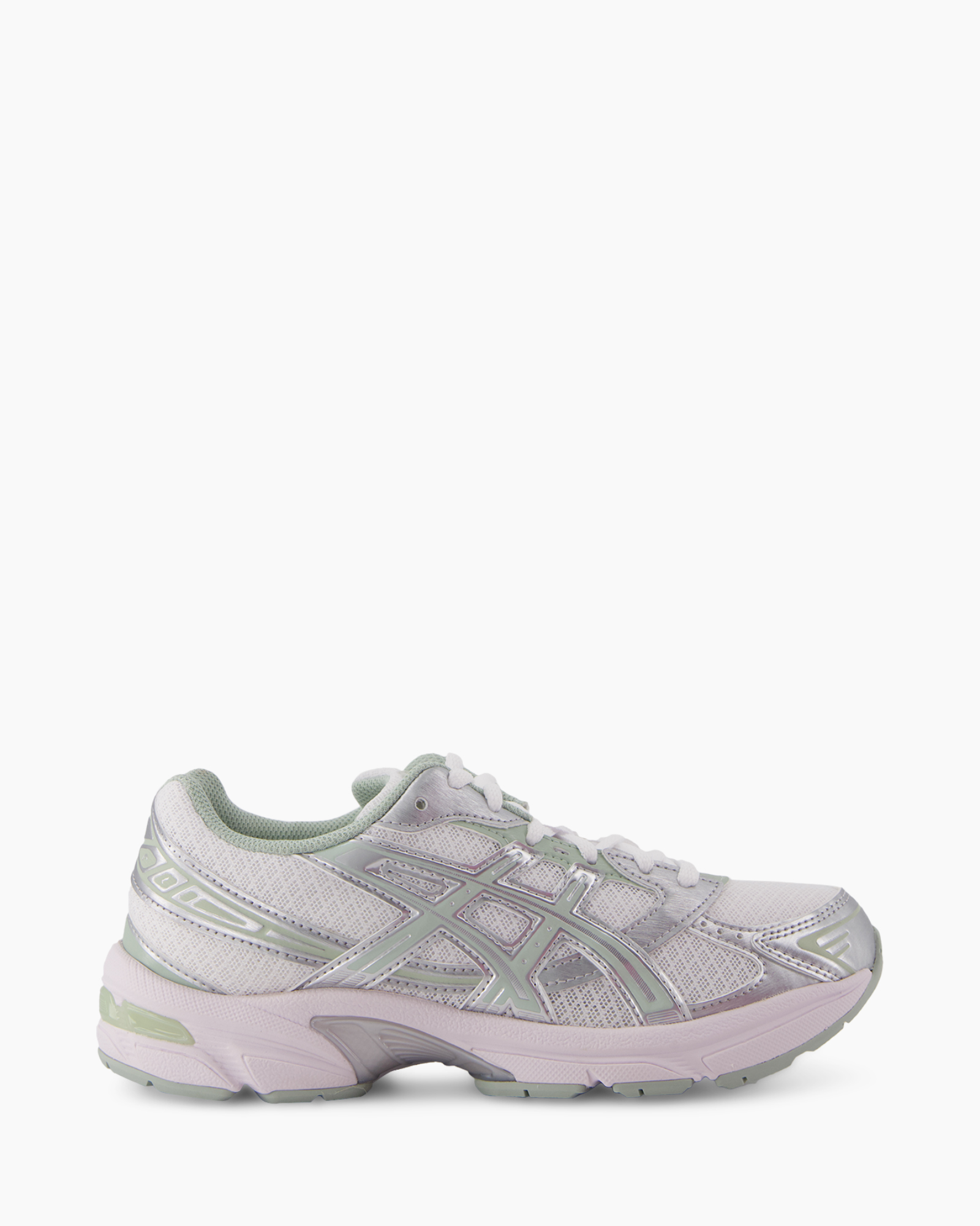 running shoe, mesh, sneaker, athletic, lilac-gray