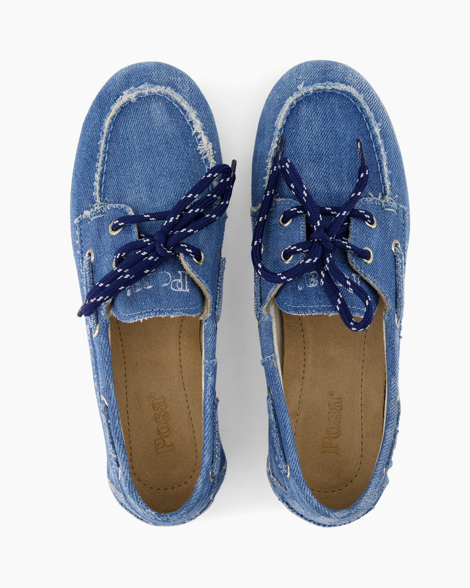 denim, shoes, boat shoes, lace-up, distressed
