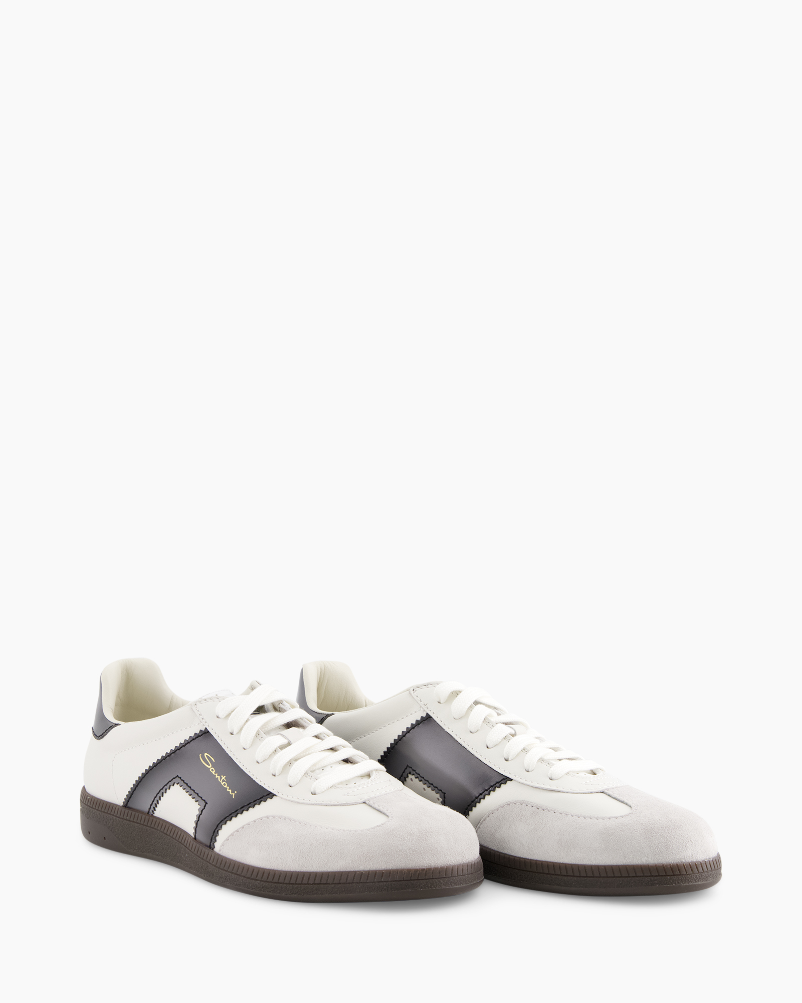 sneakers, white, gray, leather, casual