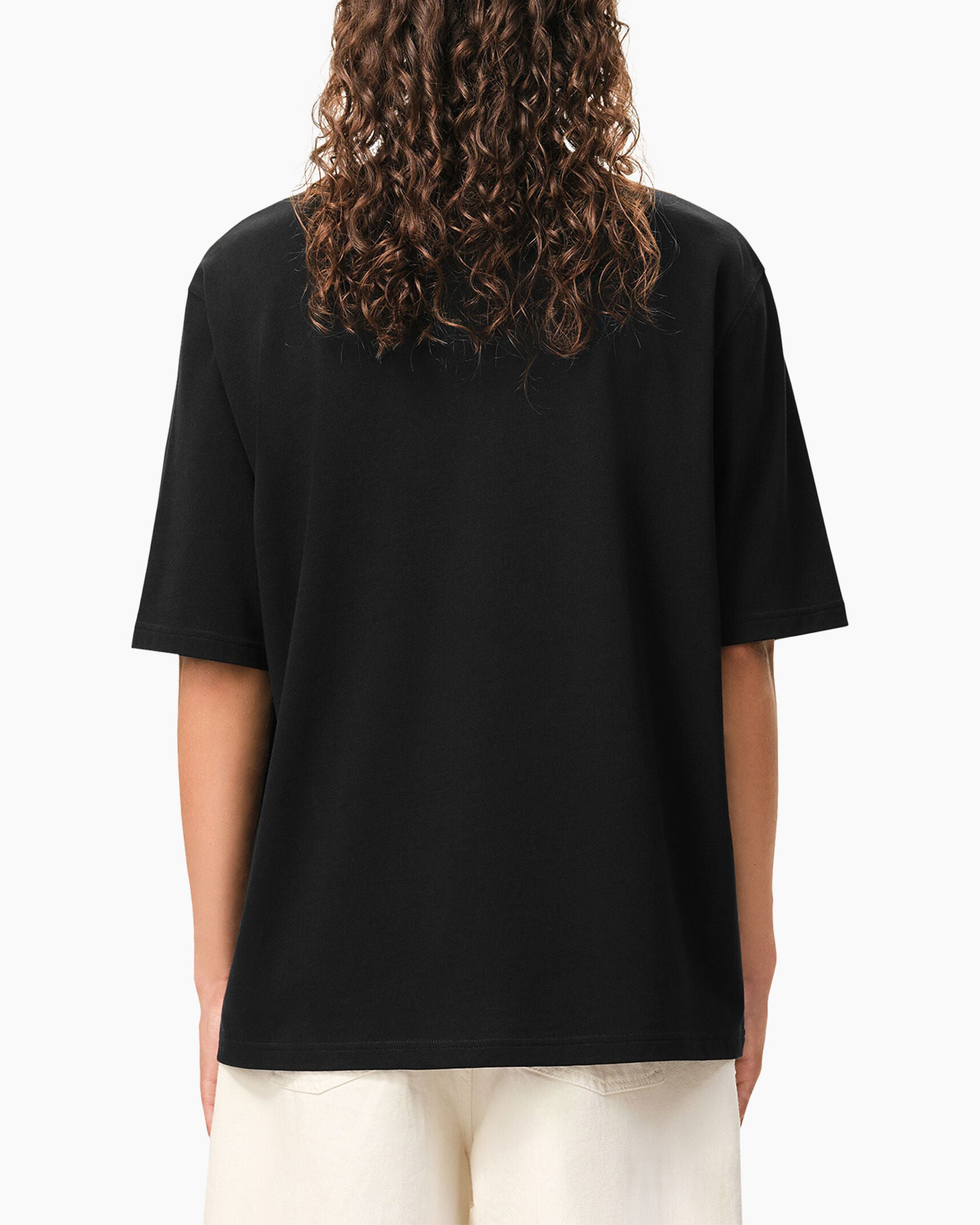t-shirt, black, short-sleeve, crew neck, cotton