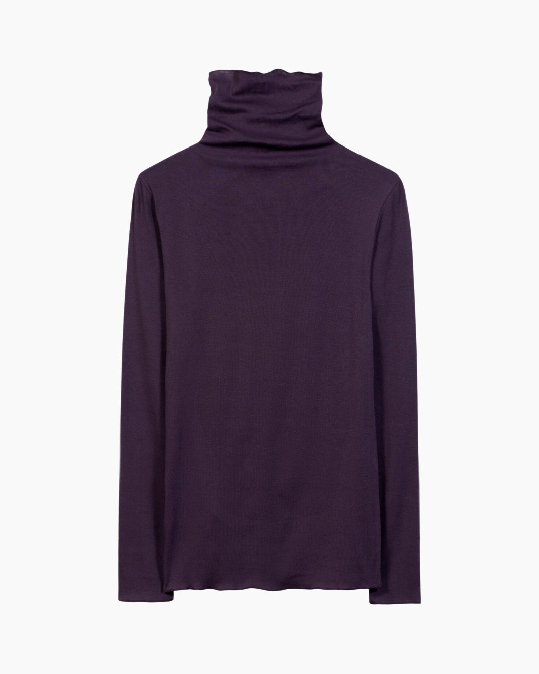 turtleneck, long-sleeve, purple, knit, top