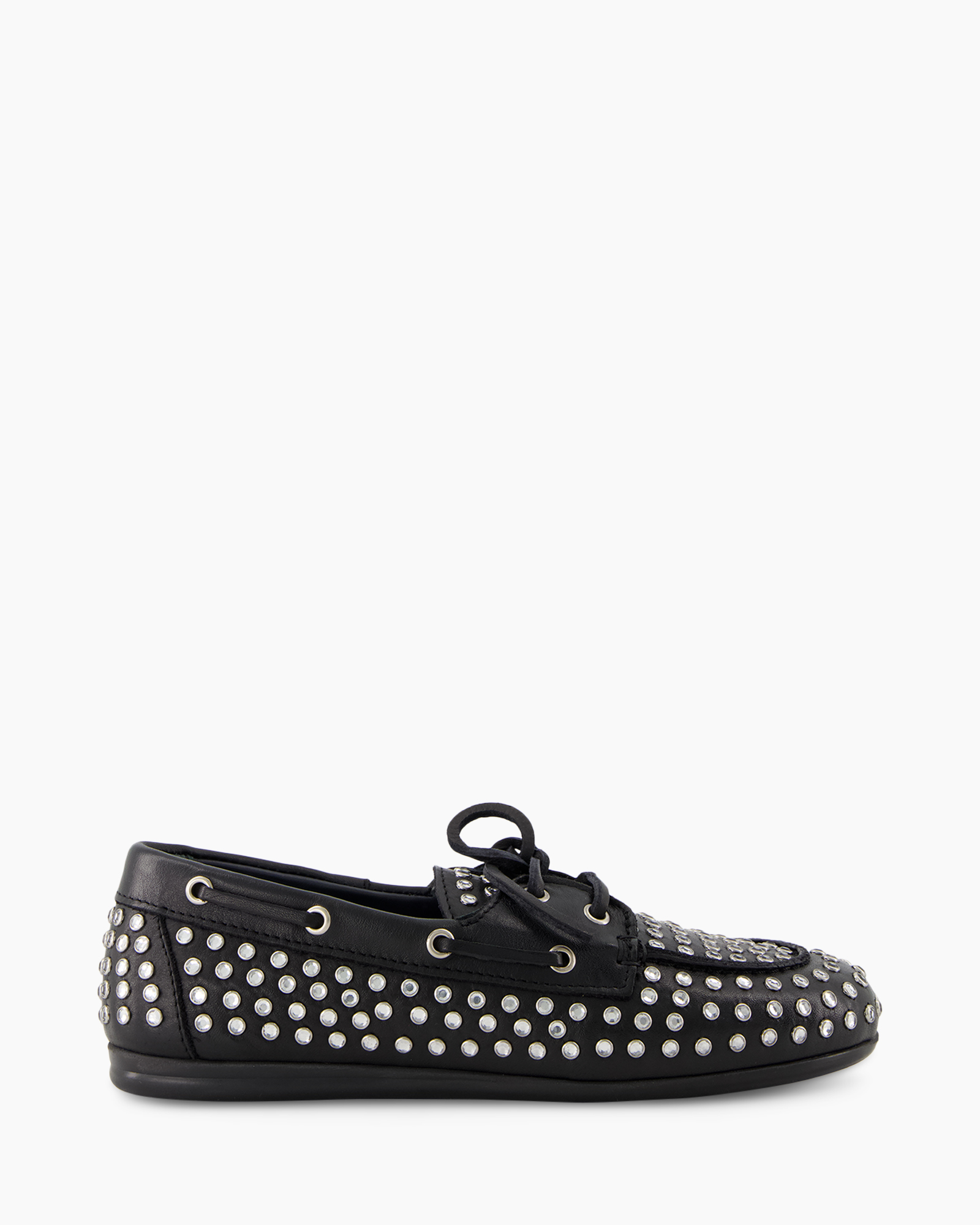shoe, loafer, sneaker, studs, black
