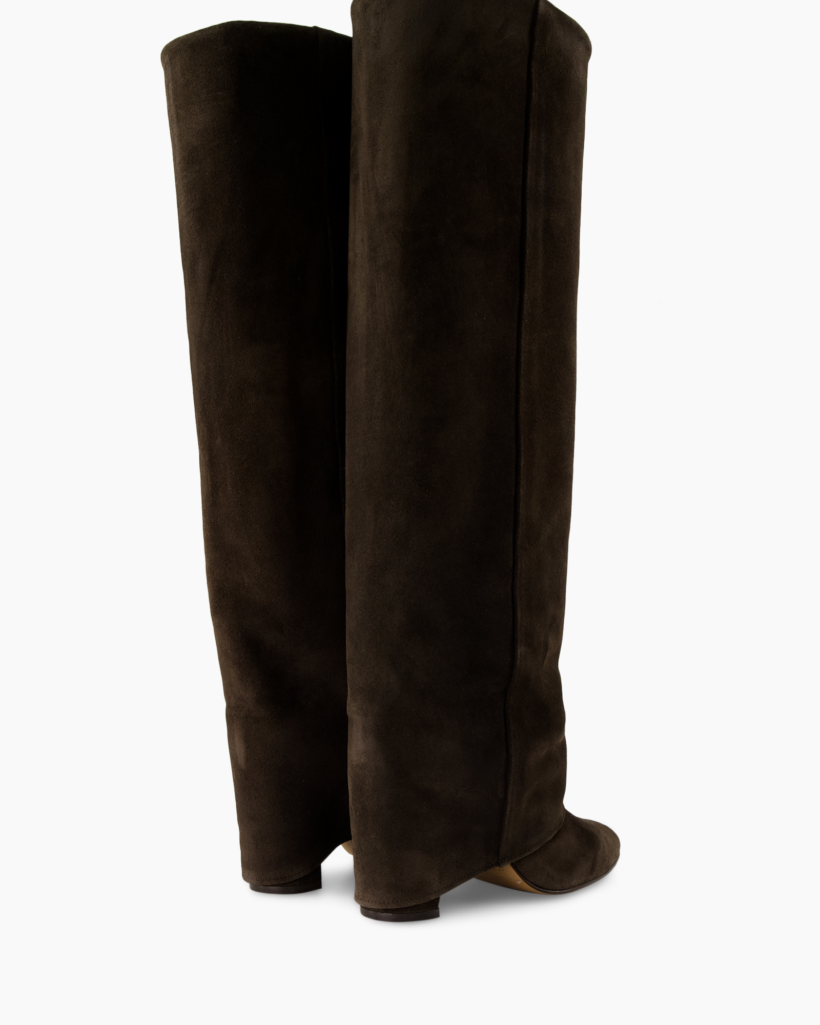 boots, knee-high, brown,  suede, footwear