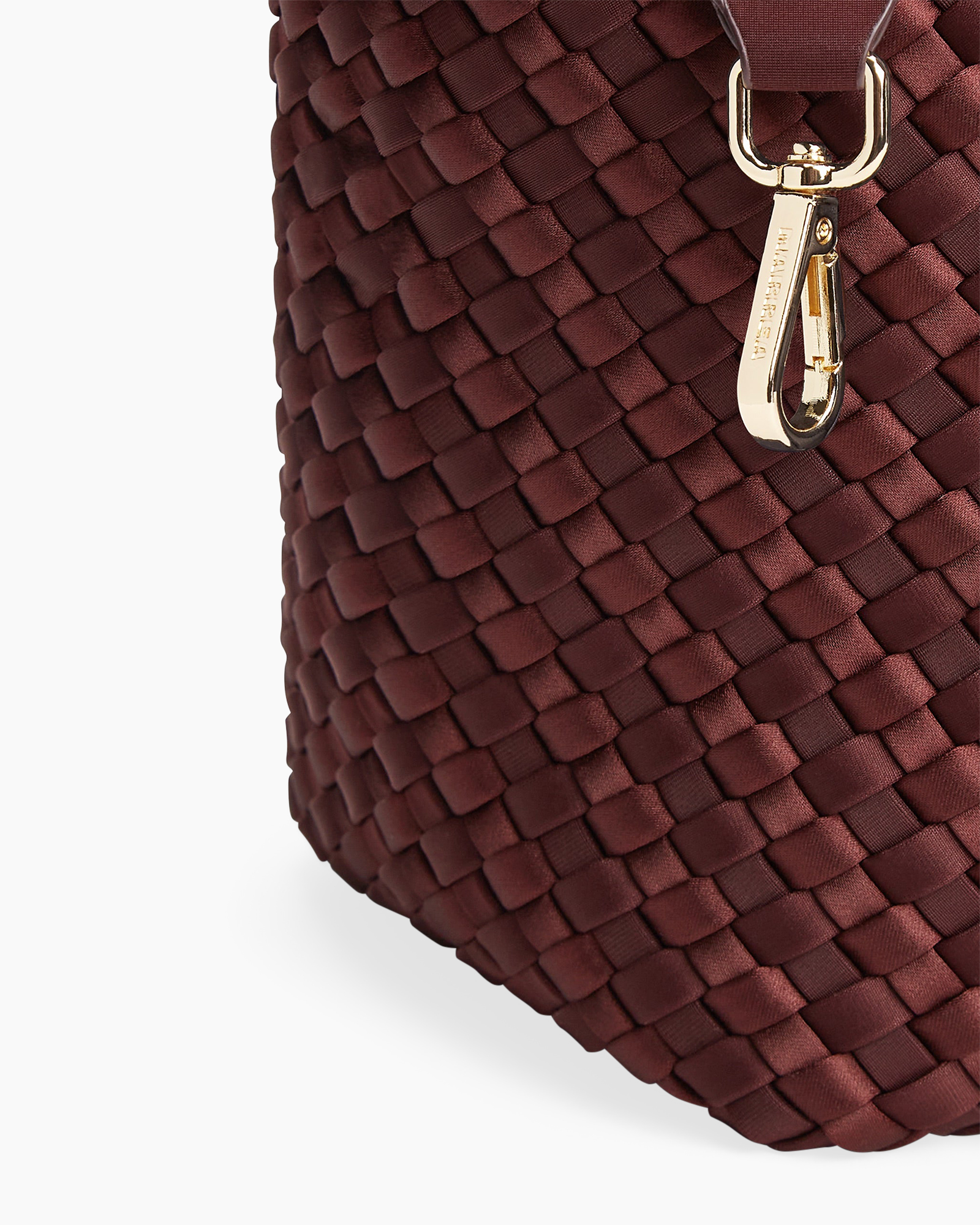 woven, bag, burgundy, textured, zipper