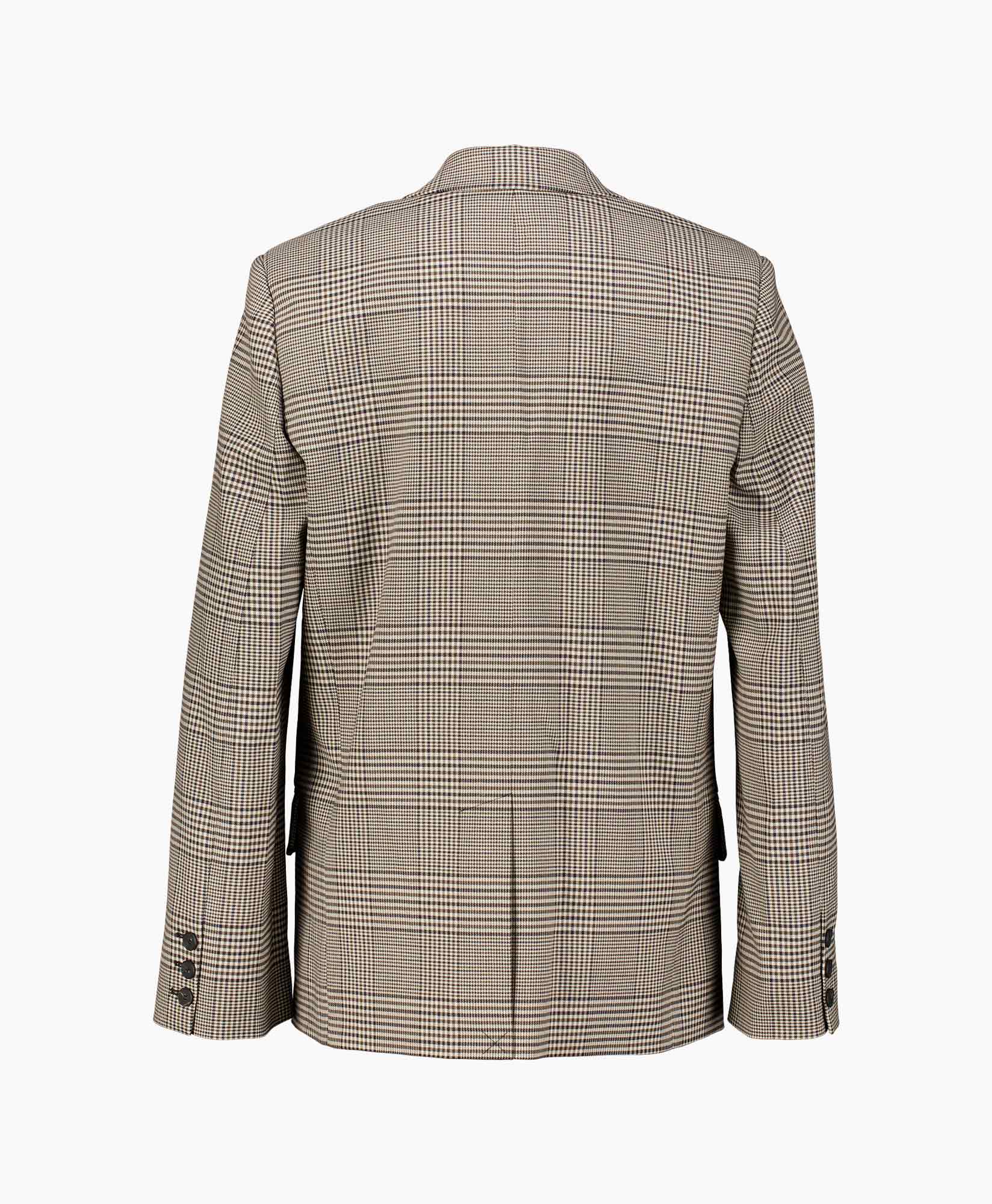 blazer, suit jacket, plaid, checkered, long sleeves