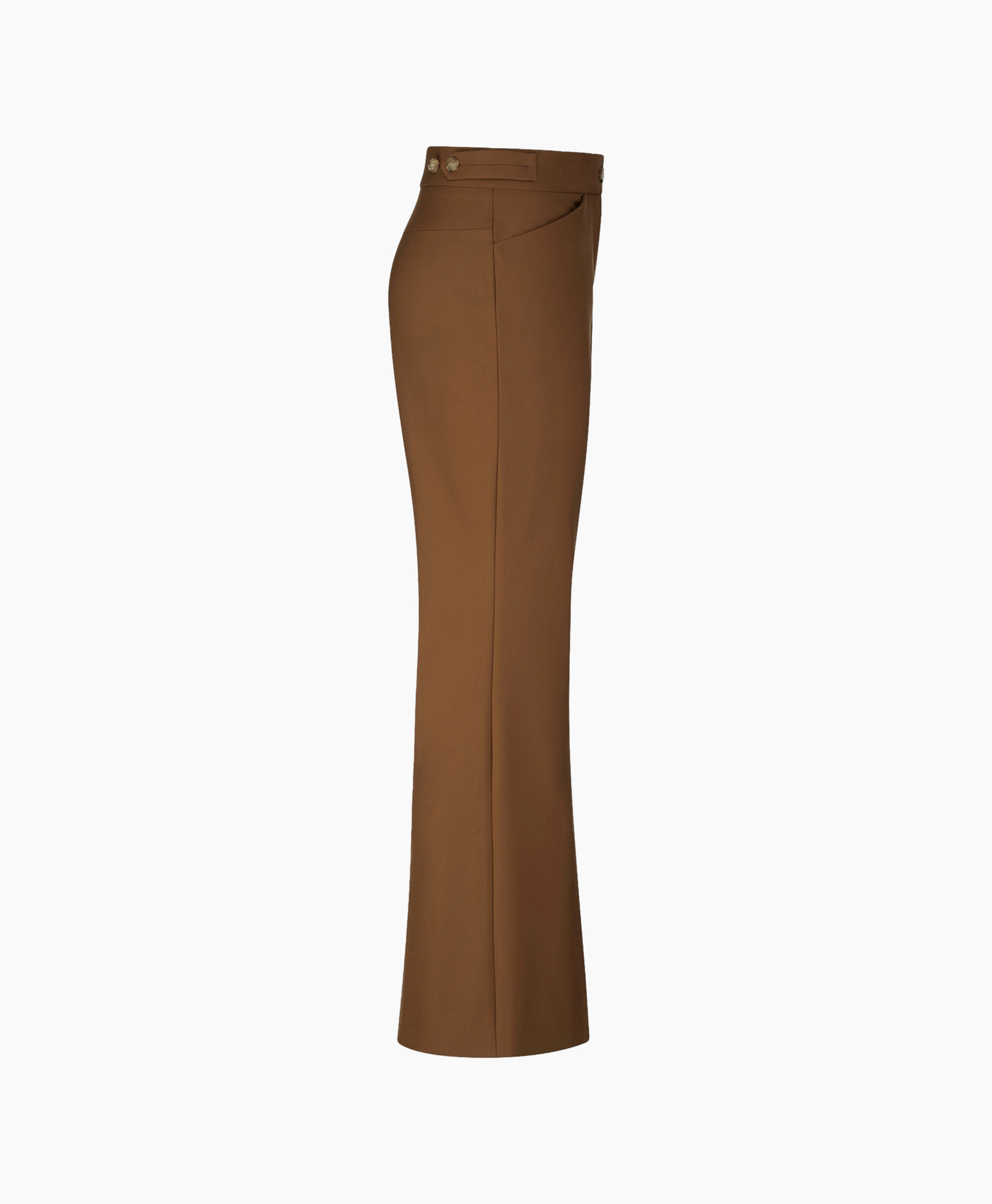 pants, trousers, brown, wide-leg, belted