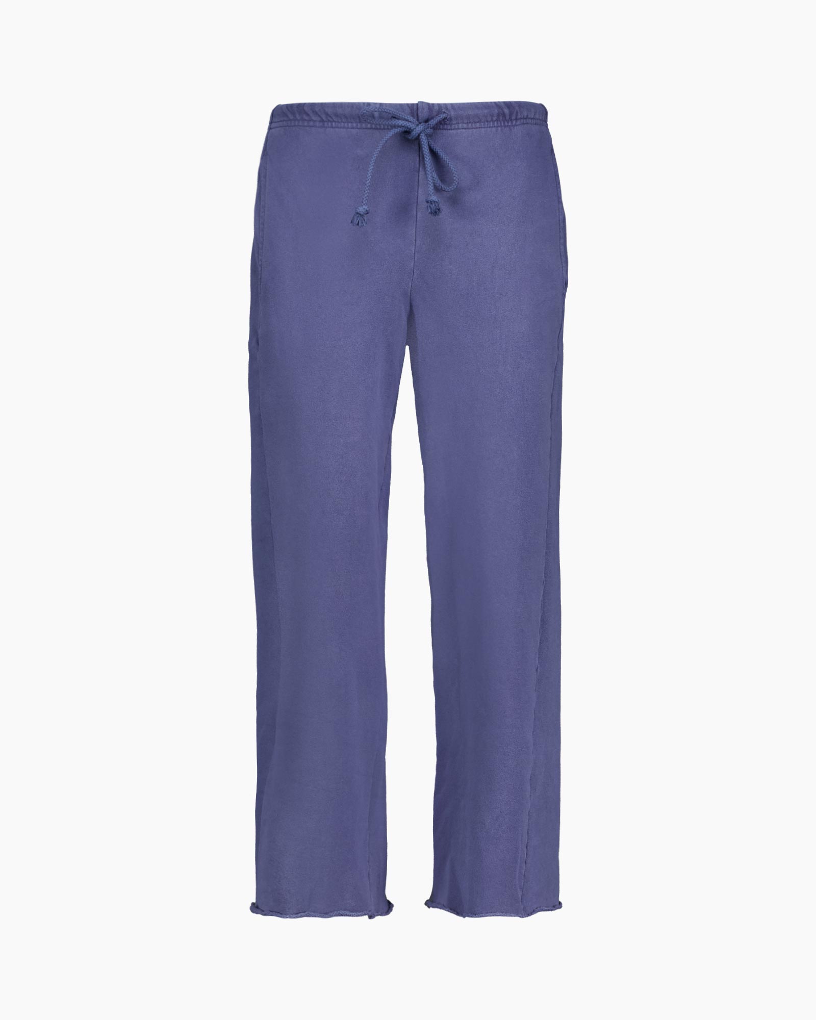 pants, drawstring, linen, blue, straight-leg
