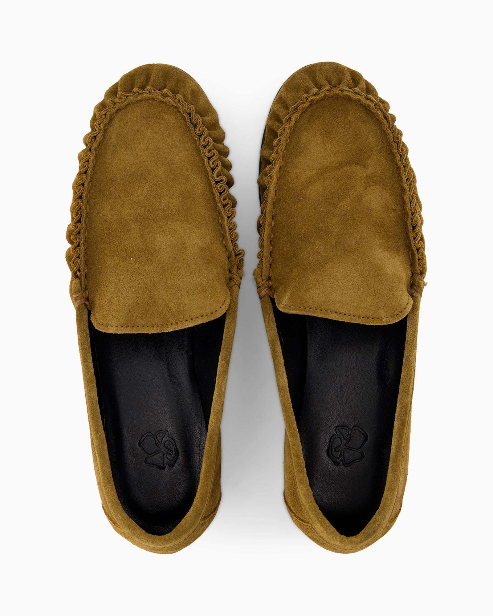 moccasins, slippers, suede, brown, slip-ons