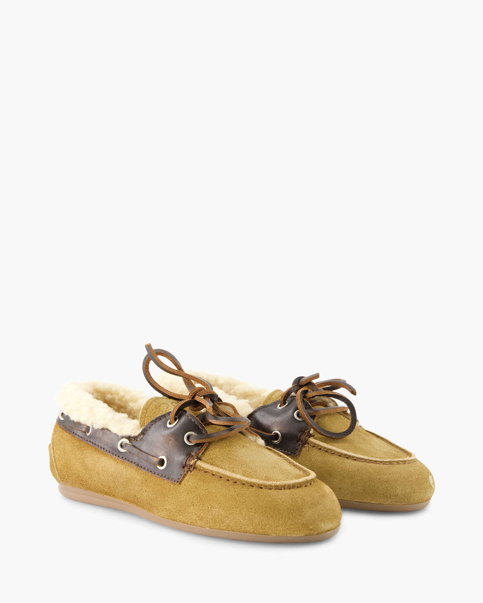 moccasins, suede, toe, laces, fur lining
