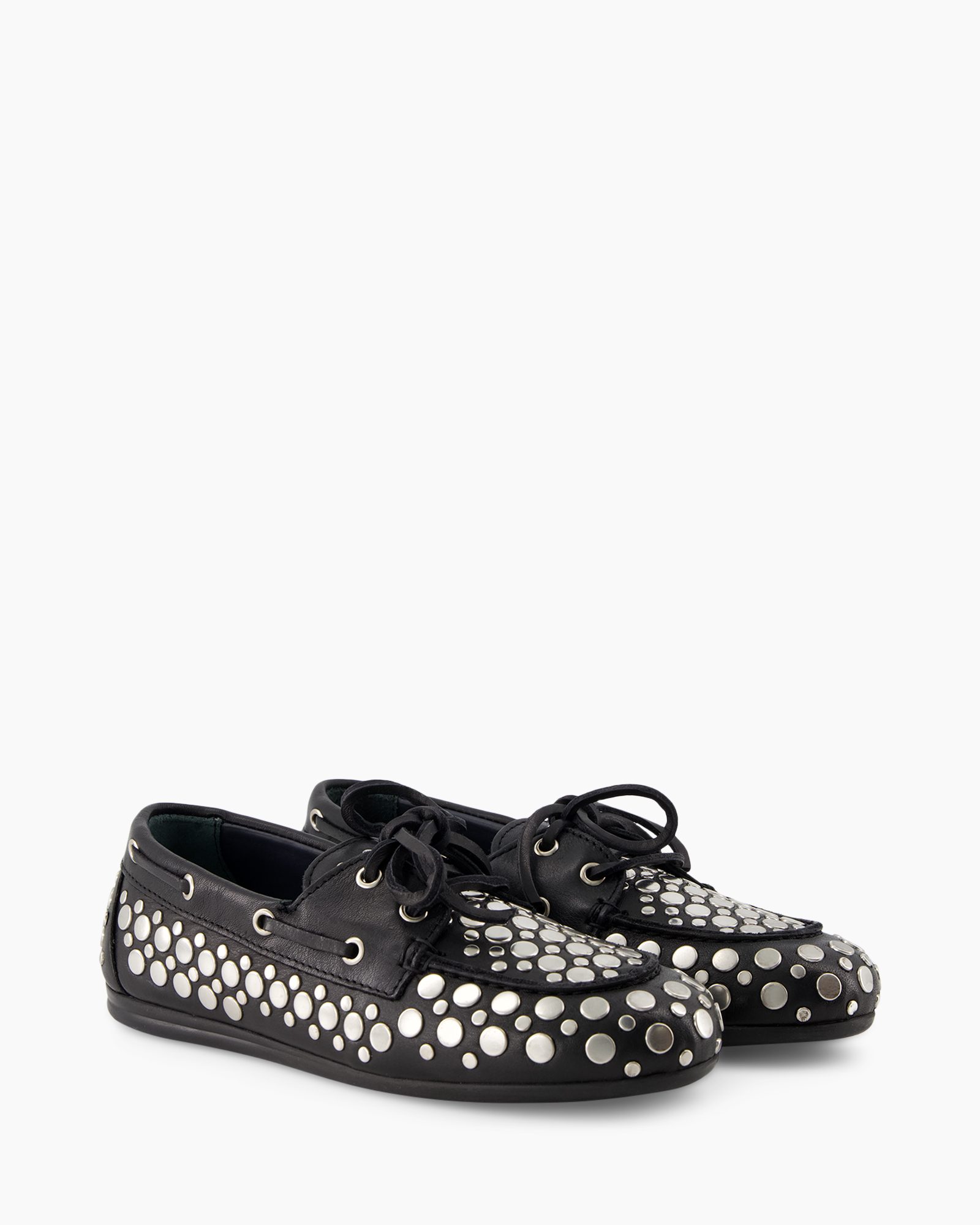 loafer, shoe, dots, leather, black