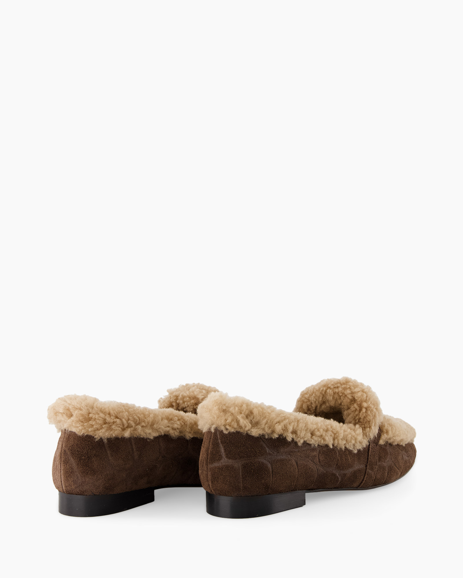 slippers, moccasins, brown, shearling, shoes