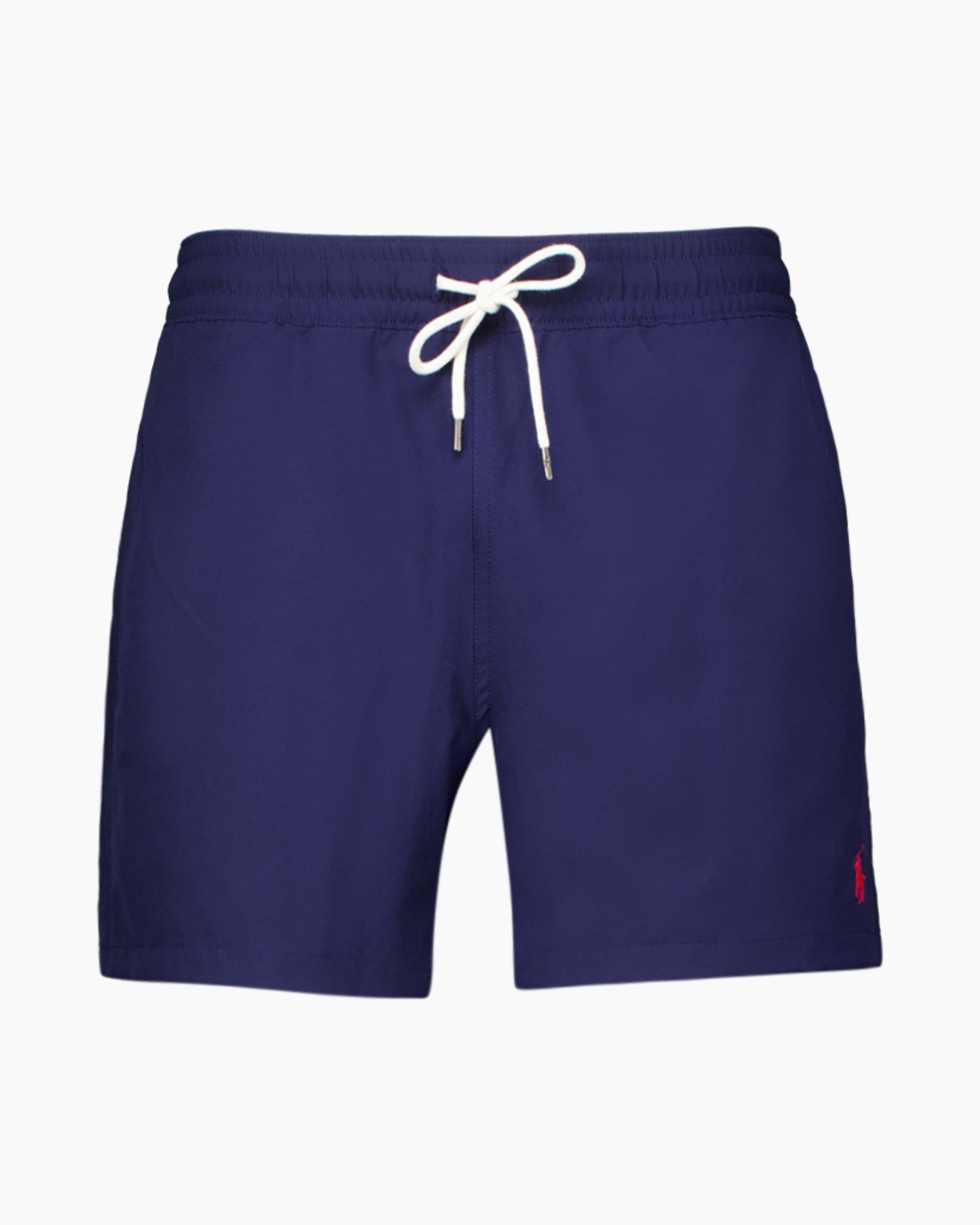 swim trunks, shorts, drawstring, navy, elastic waistband