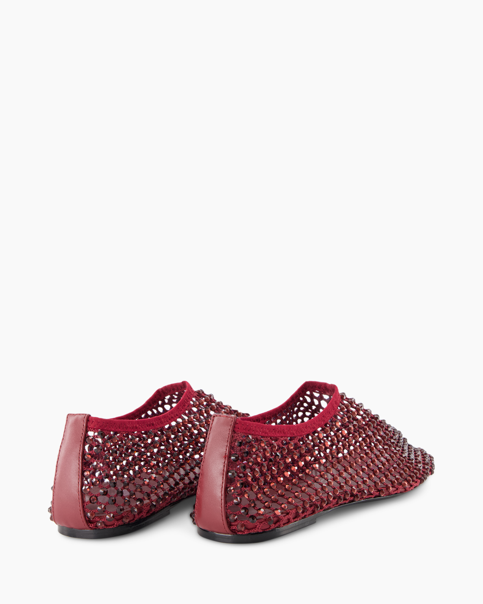 slippers, red, slingback, sparkly, mesh