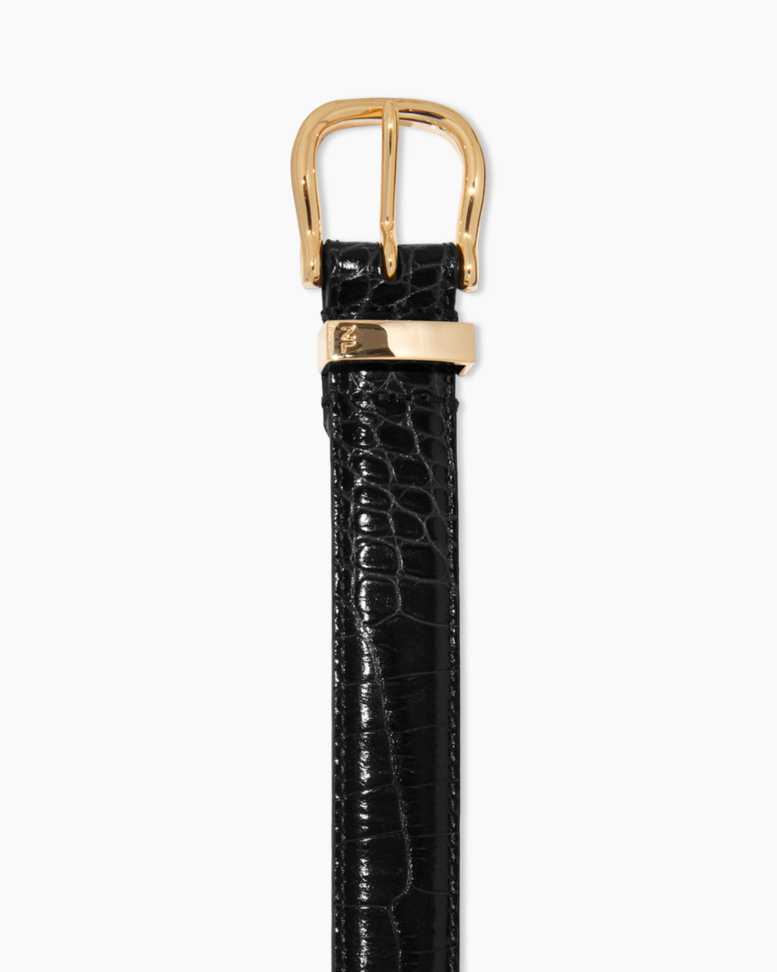 belt, black, leather, textured, buckle