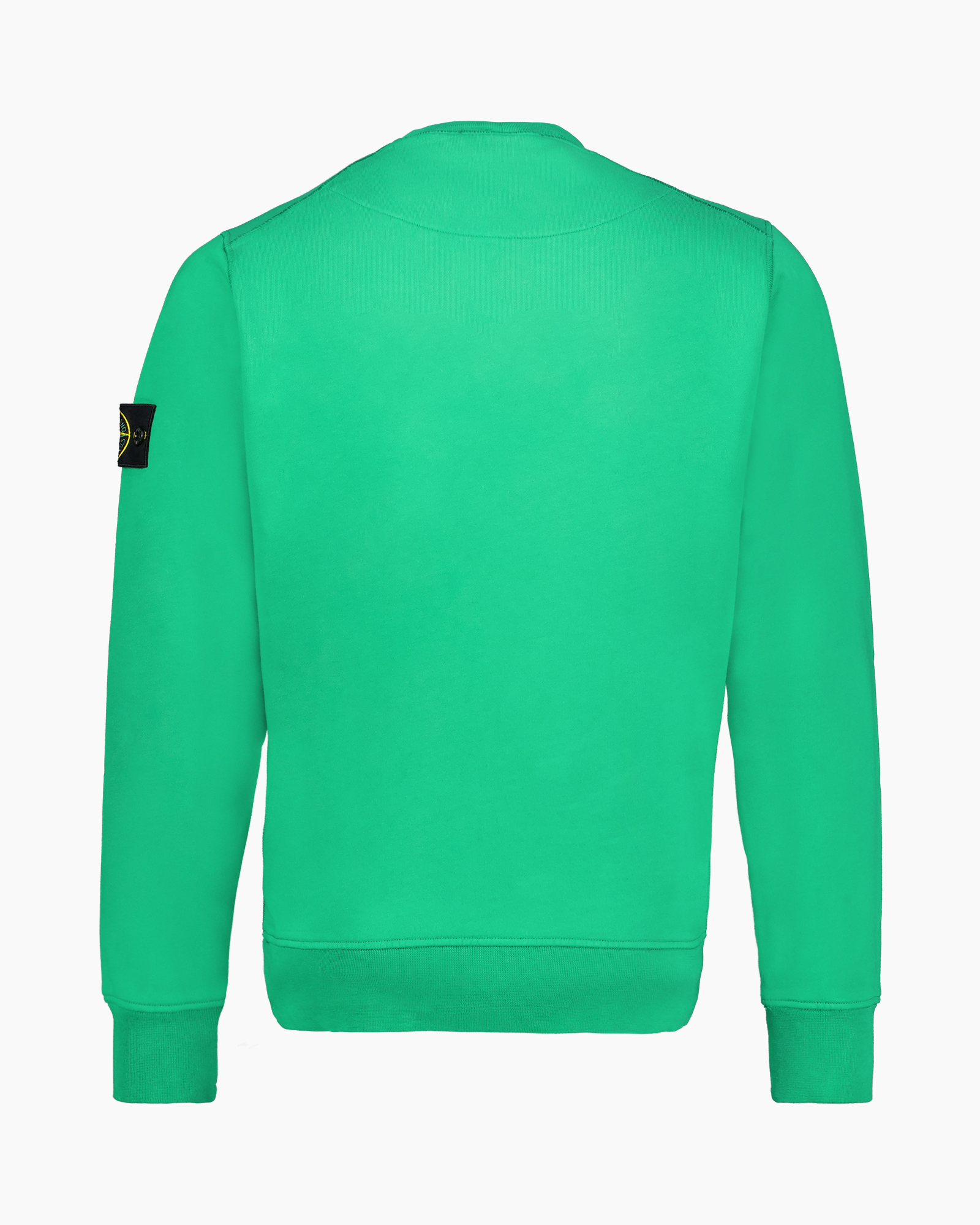 sweatshirt, green, long-sleeve, crew-neck, plain