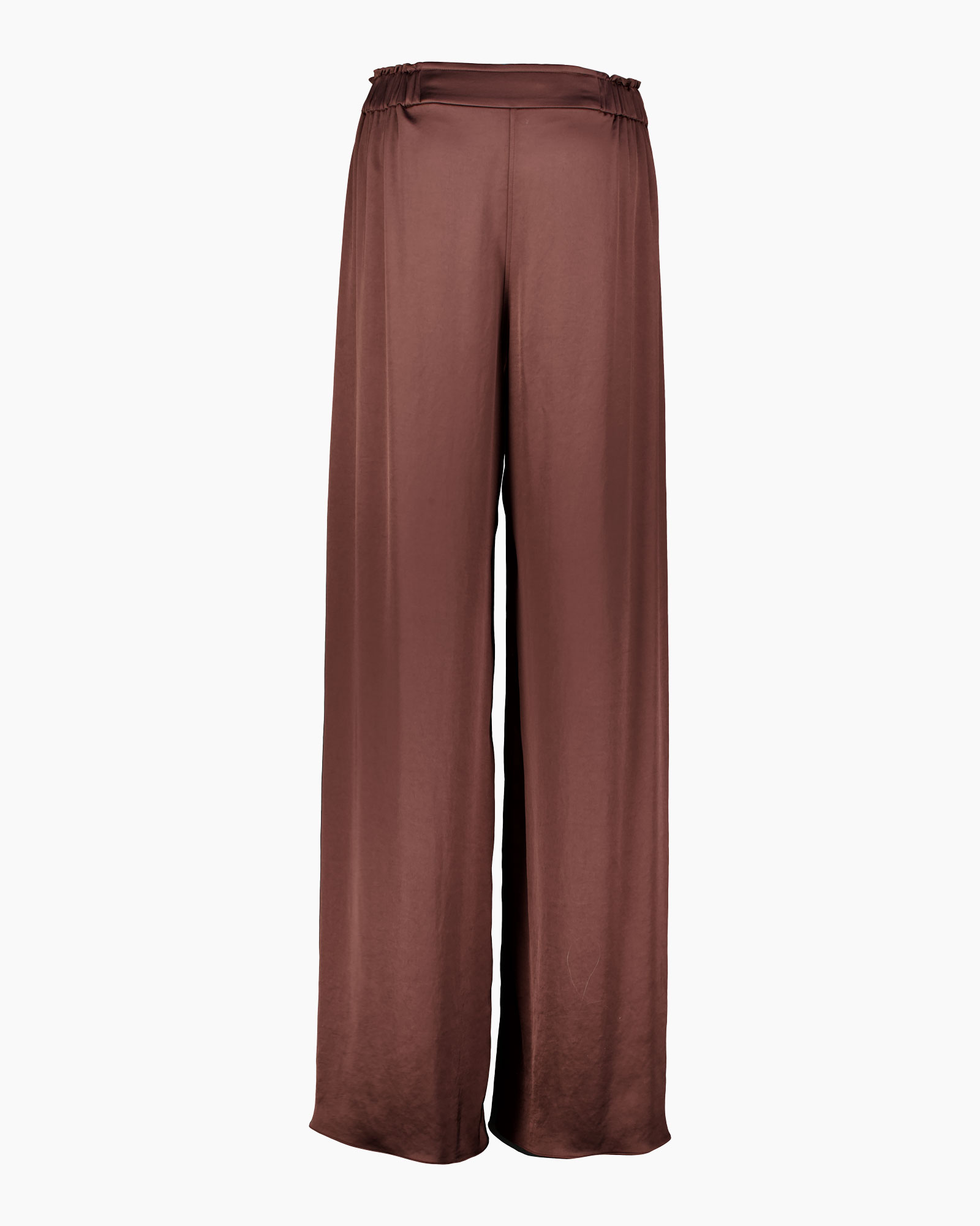 pants, wide-leg, palazzo, brown, silky