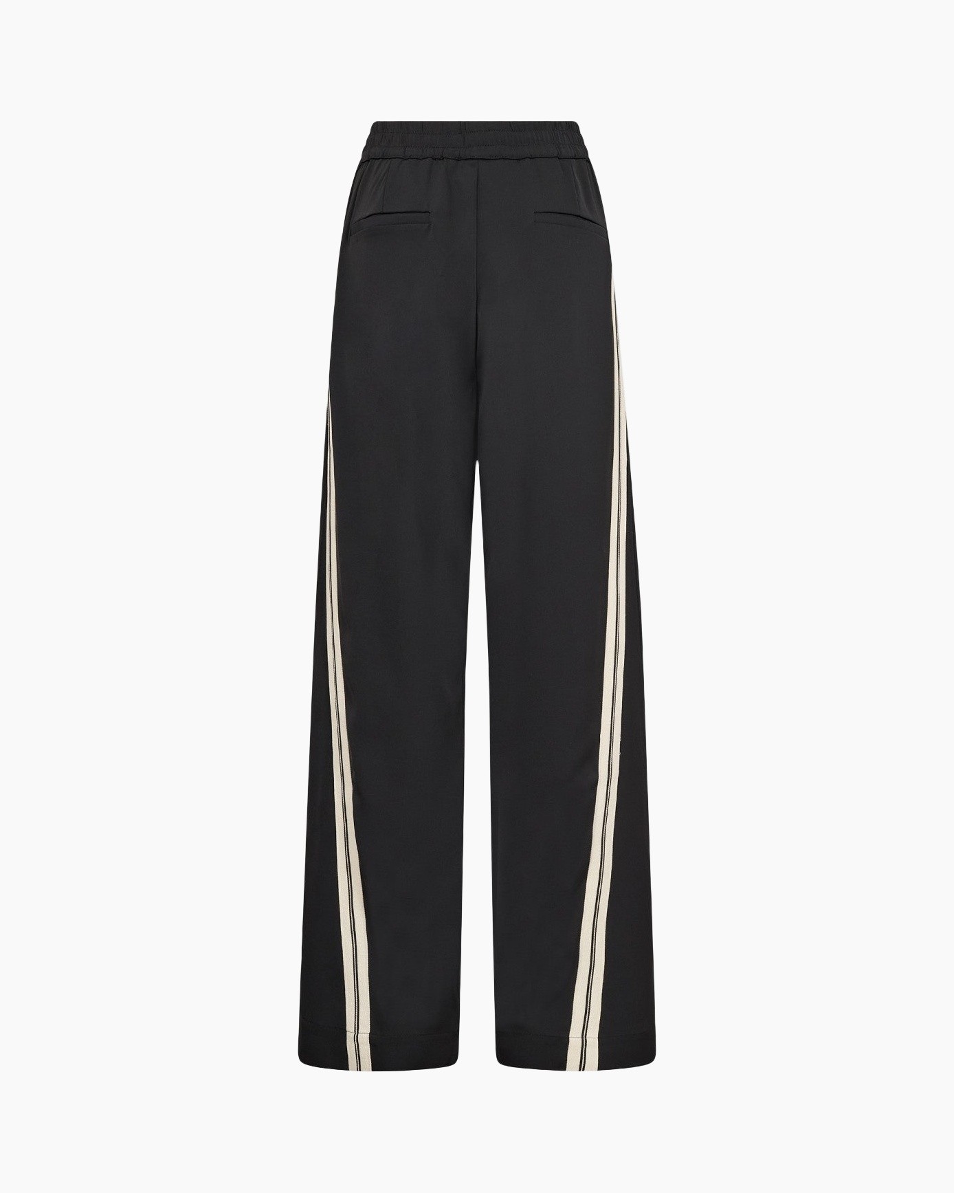trousers, pants, wide-leg, striped, drawstring waistband