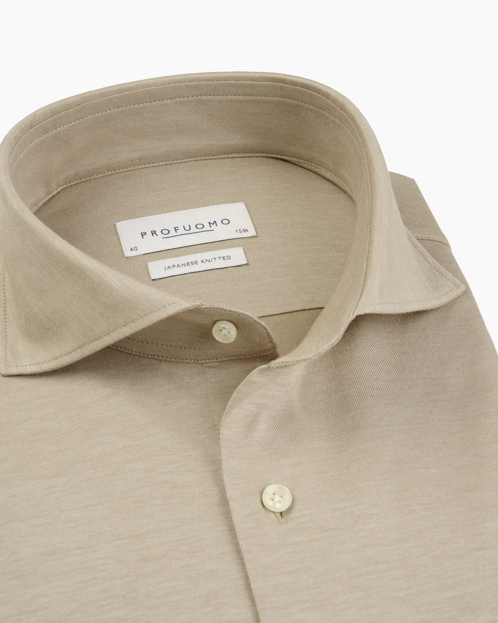 beige, polo, collar, buttons, knitted