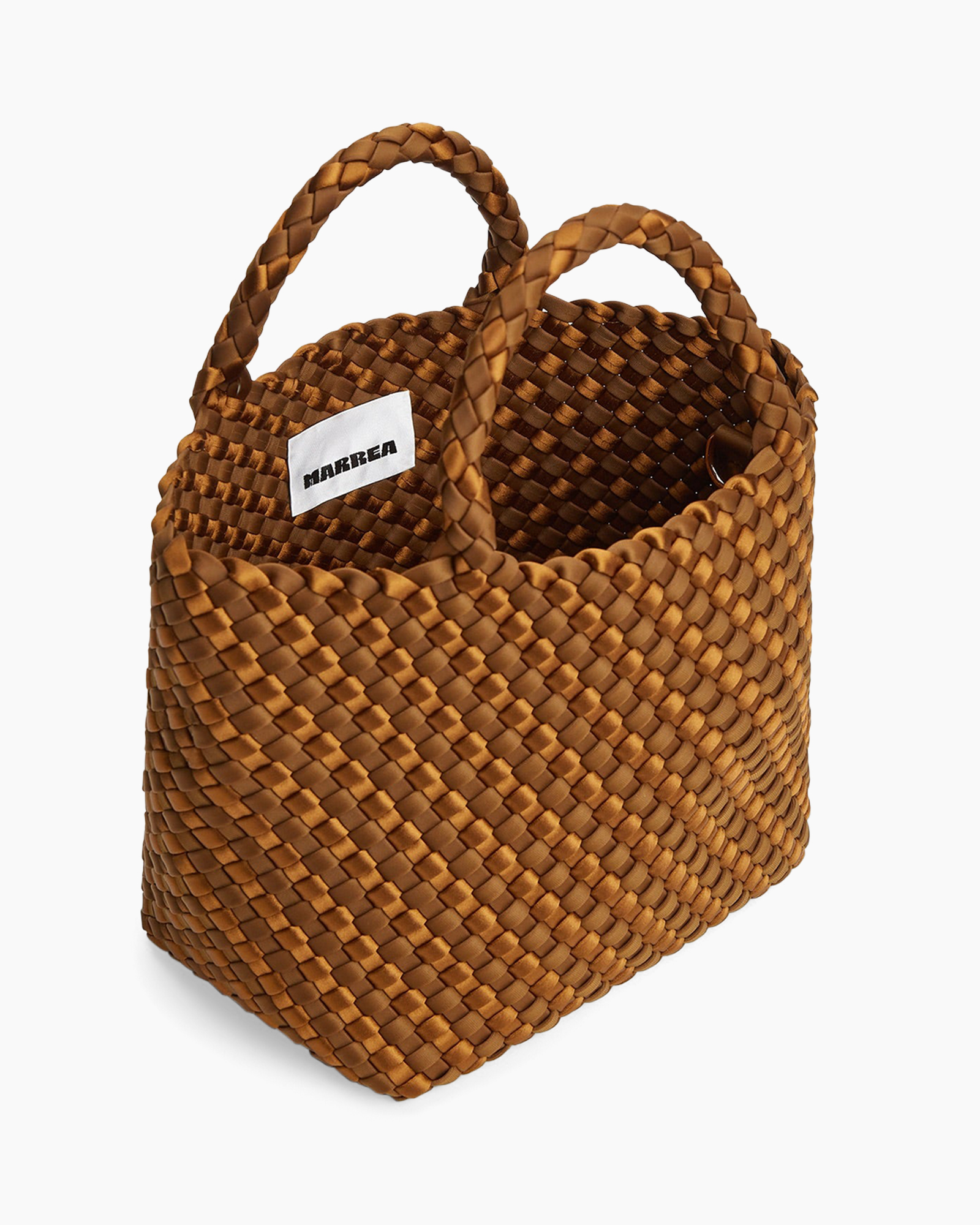 bag, handbag, woven, brown, shoulder strap