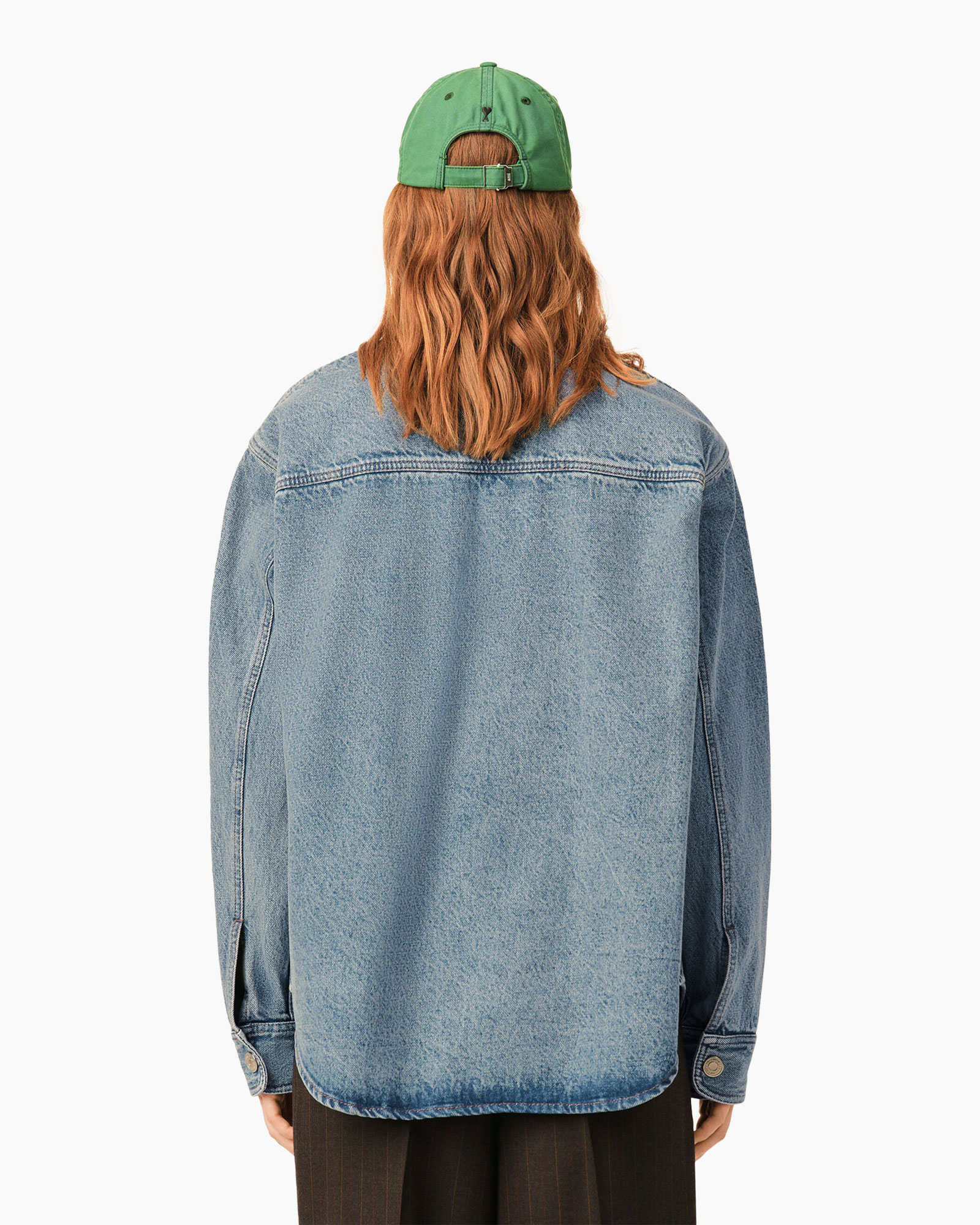 denim jacket, denim, jeans jacket, long sleeve, back view