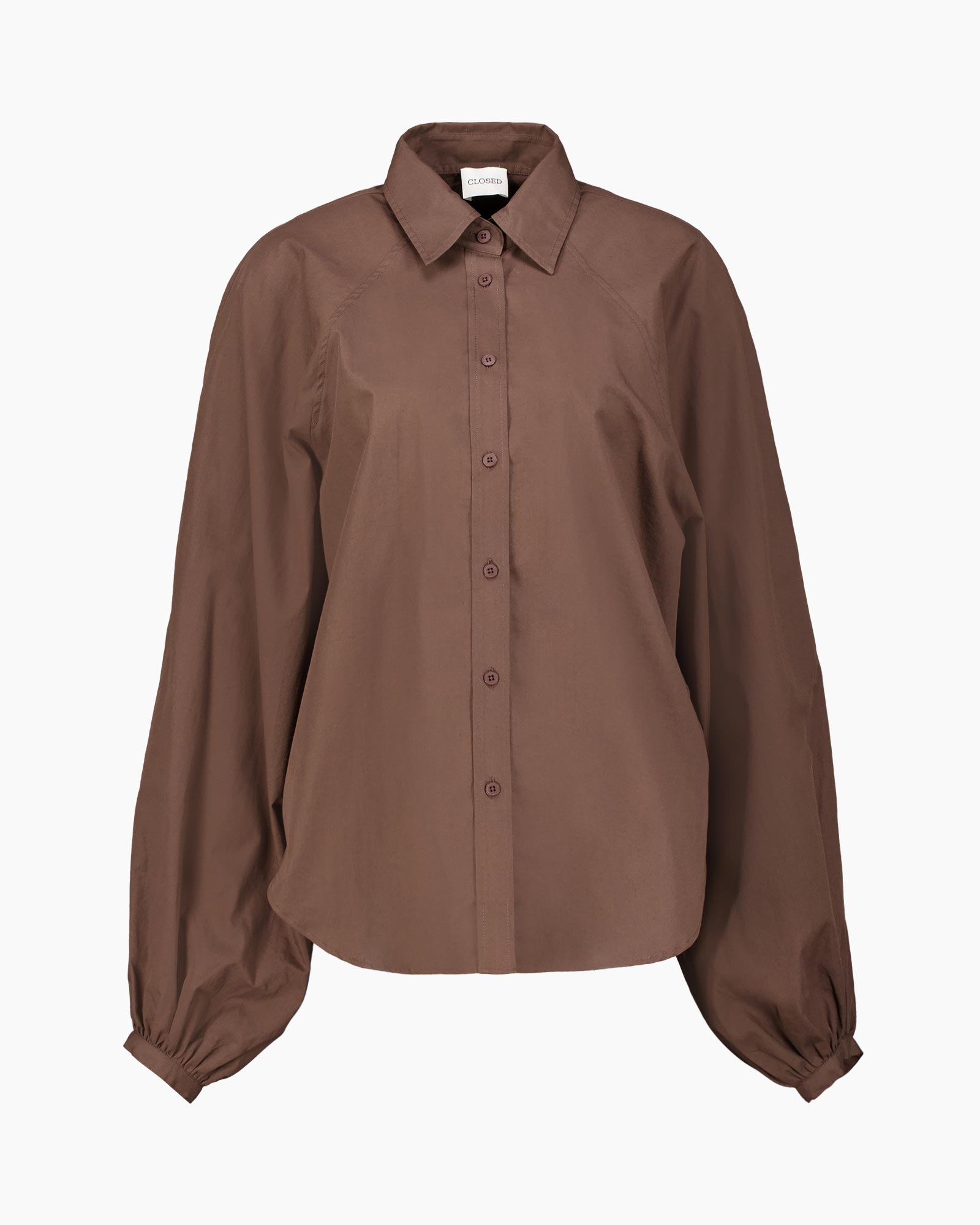 button-down, collared-shirt, long-sleeve, brown, cotton
