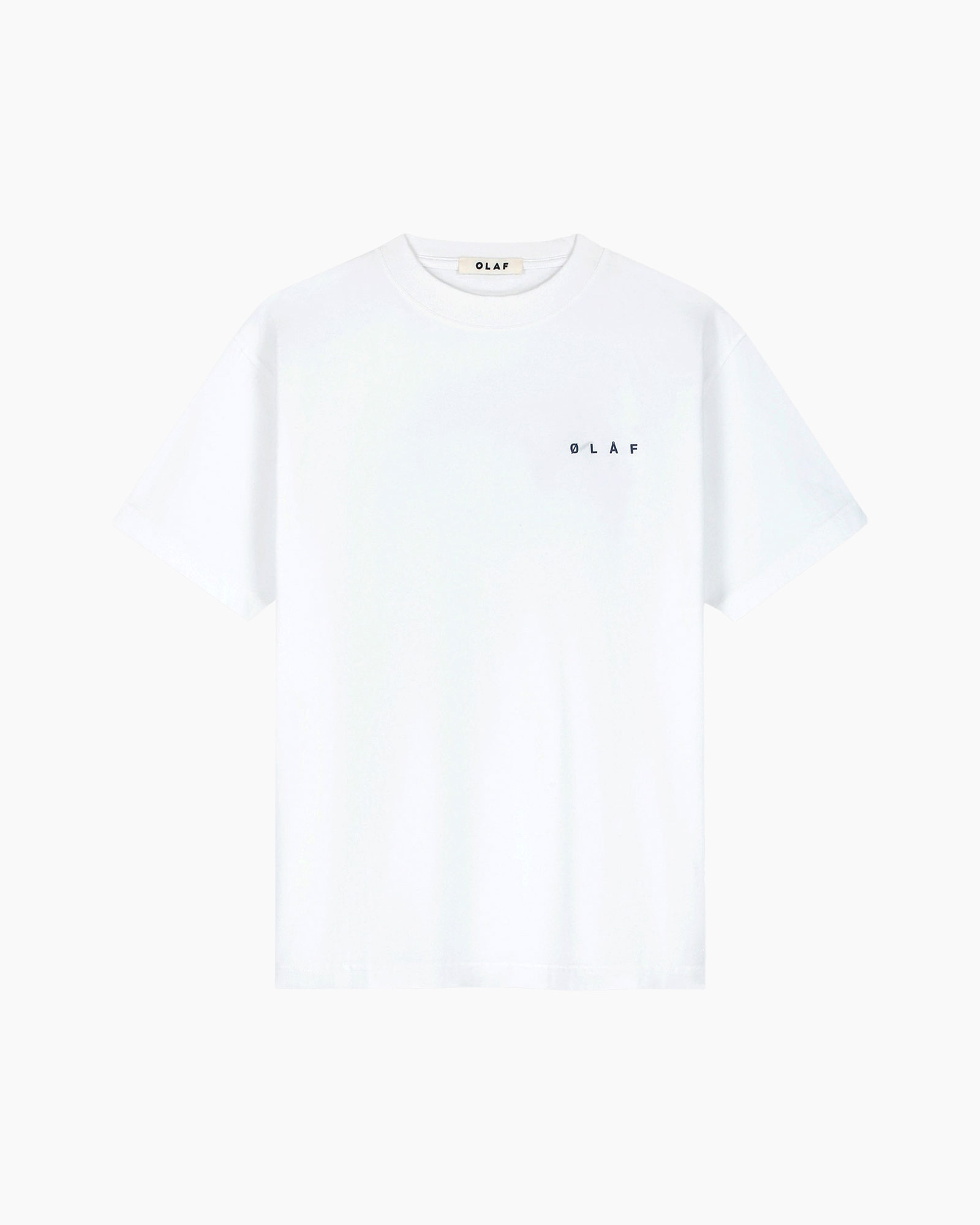 t-shirt, white, short sleeve, crew neck, minimal