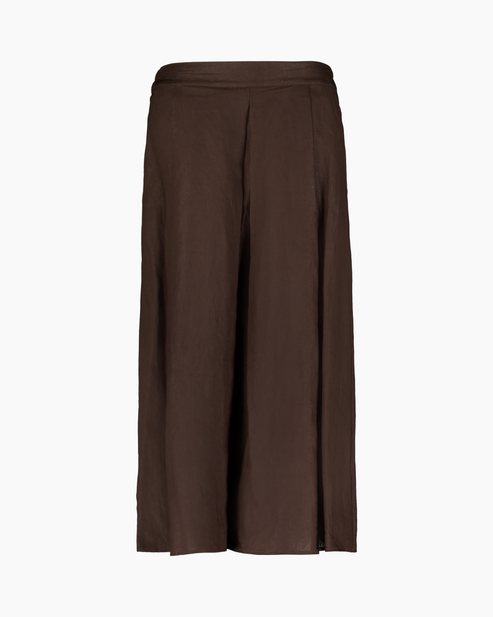 skirt, pants, brown, linen, wide-leg