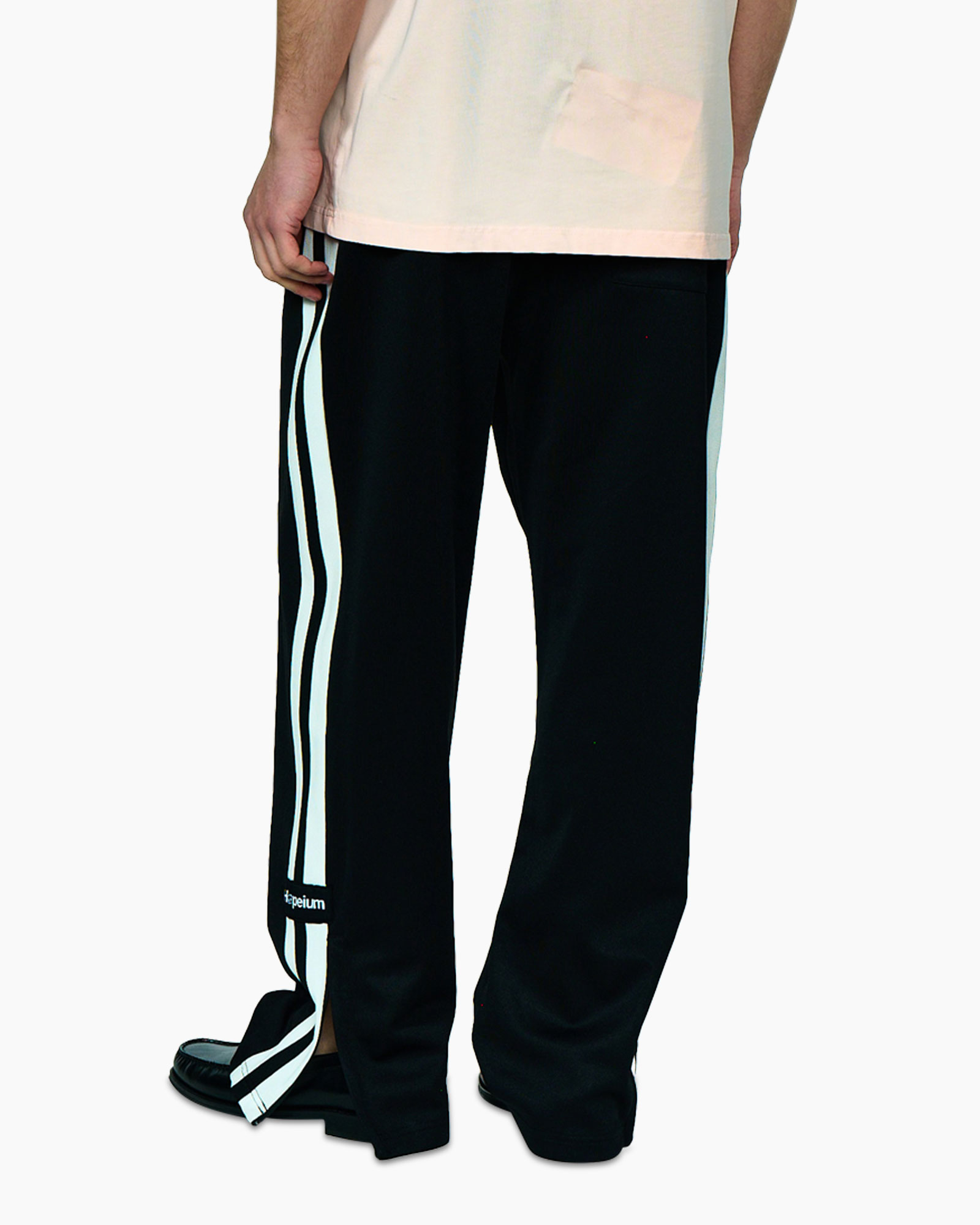 trackpants, track pants, side stripes, black pants, athletic pants