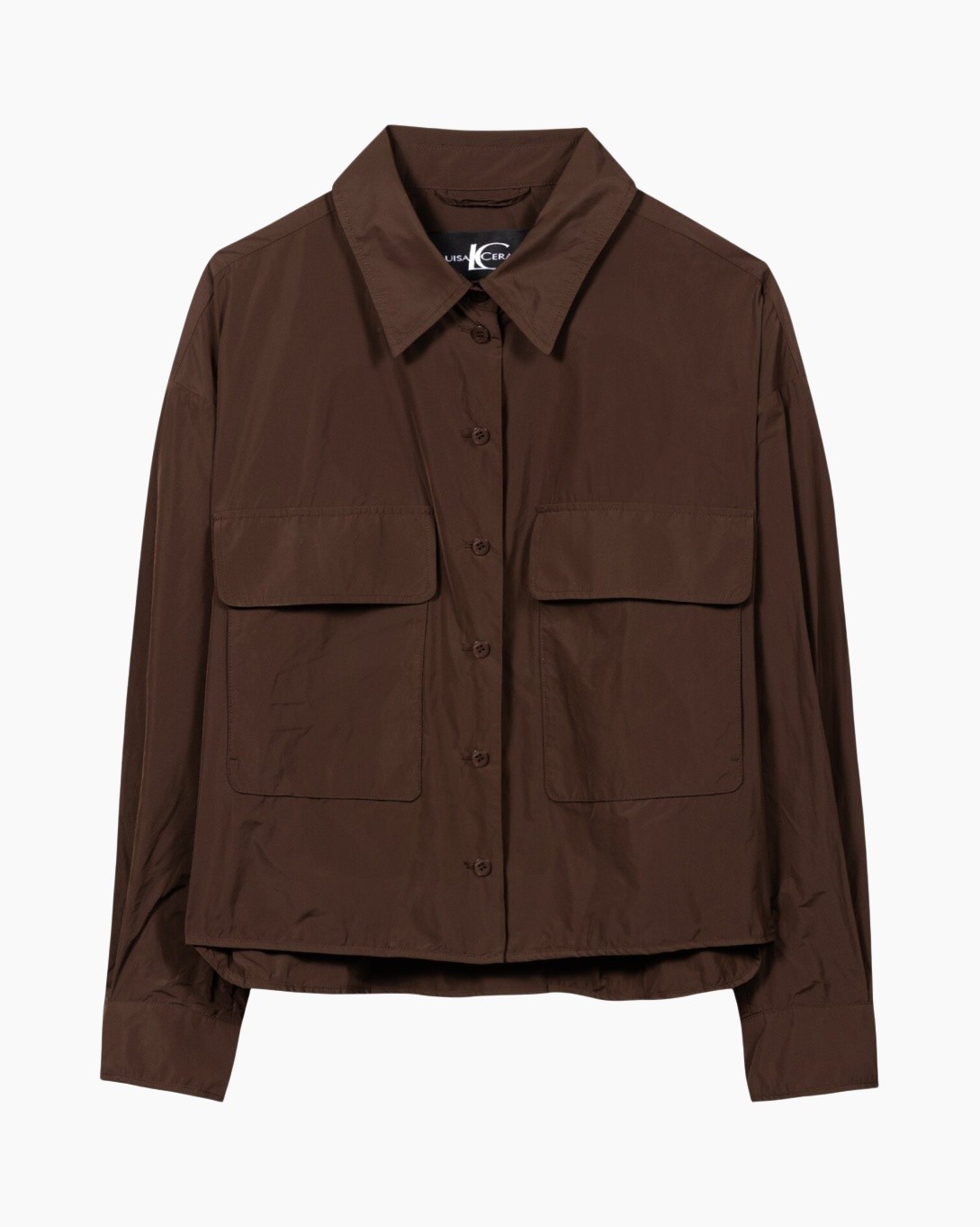 brown, shirt, jacket, pockets, collar