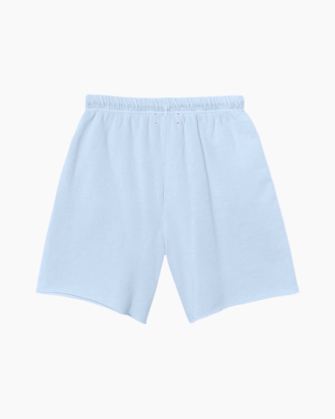 shorts, drawstring, elastic waistband, light blue, pocketed