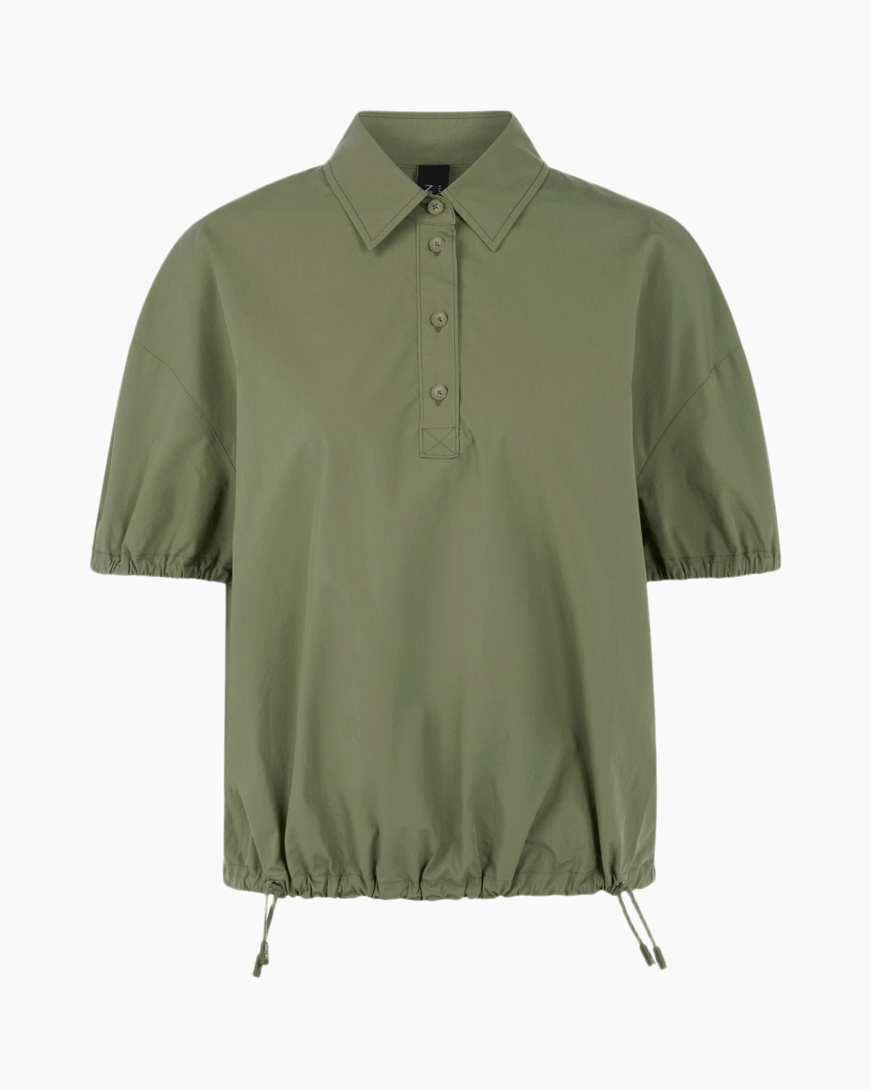 shirt, poncho, top, olive, drawstring hem