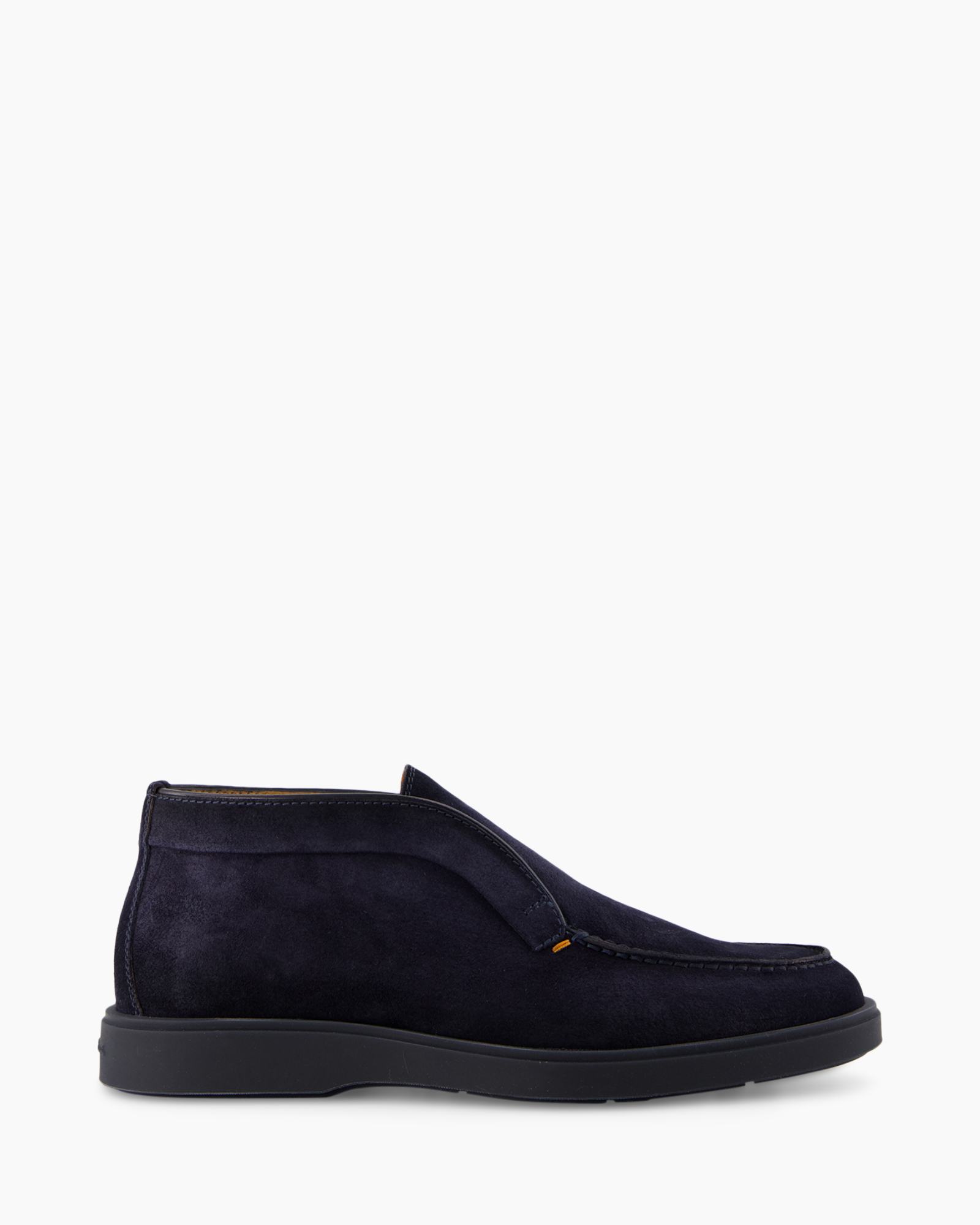 shoe, loafer, suede, navy, slip-on