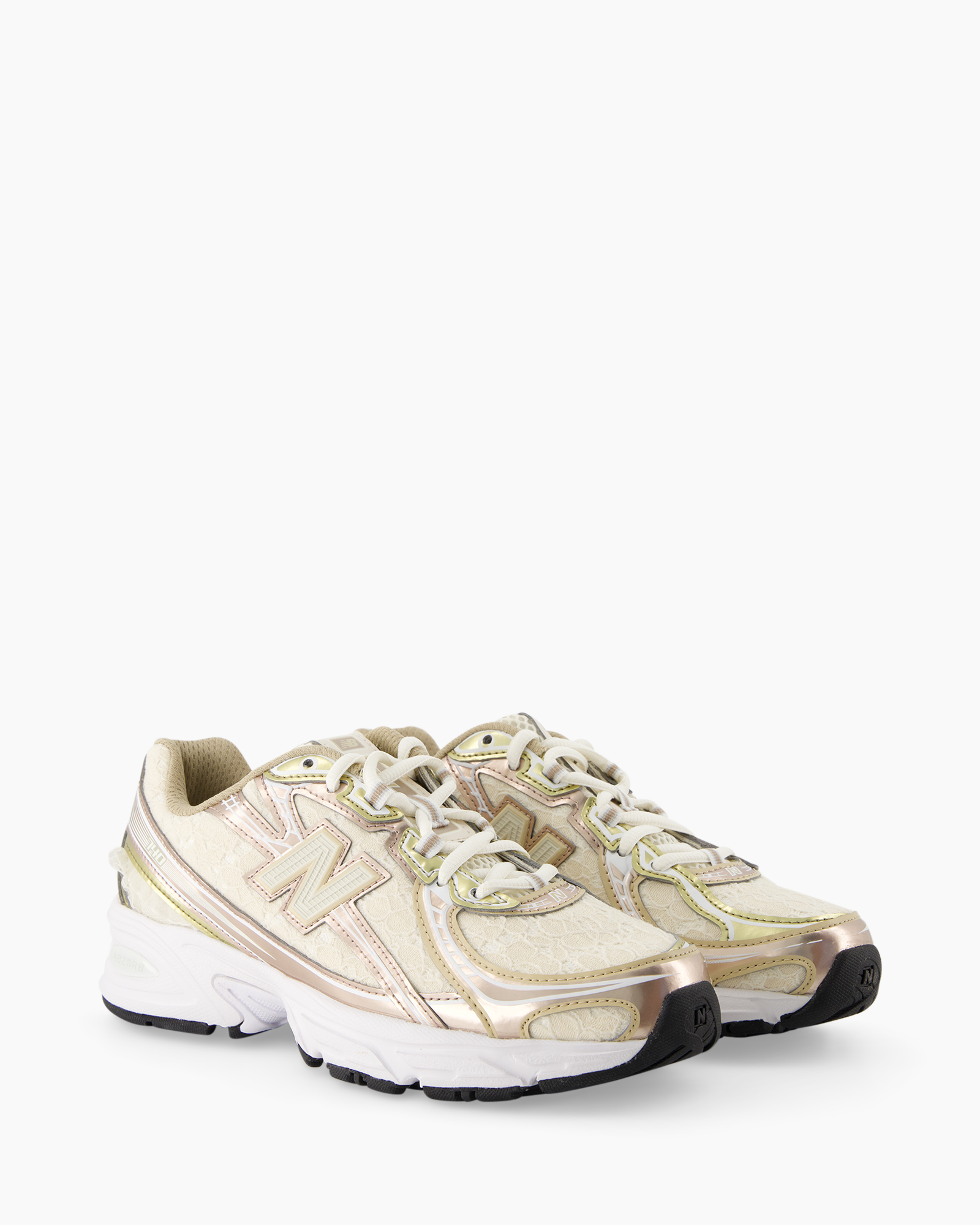 sneaker, running, beige, lace-up, metallic