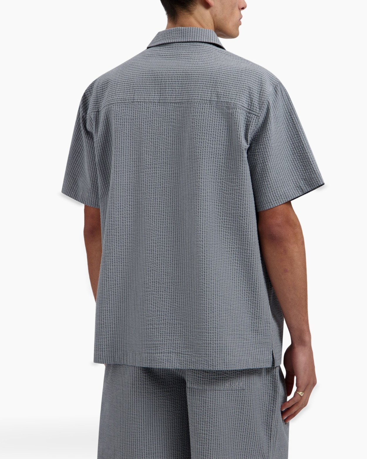 shirt, shorts, matching set, midweight, gray