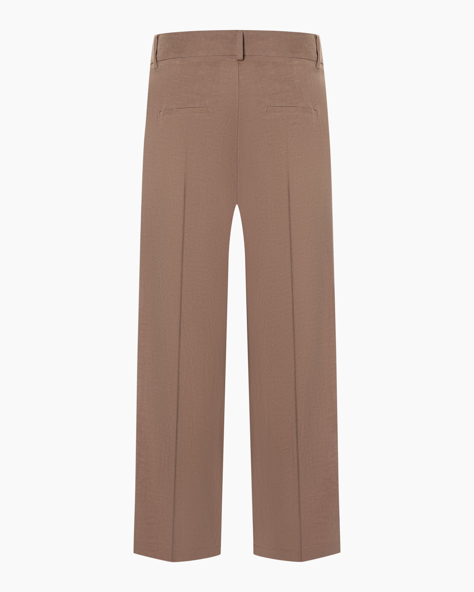 pants, trousers, wide-leg, beige, back view