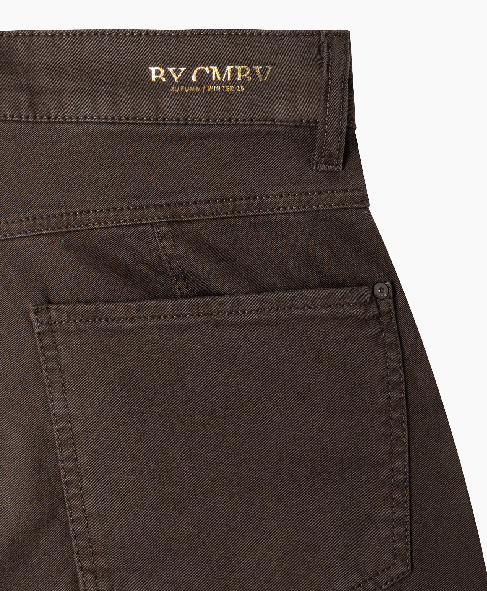 pants, back pocket, brown, stitching, belt loop