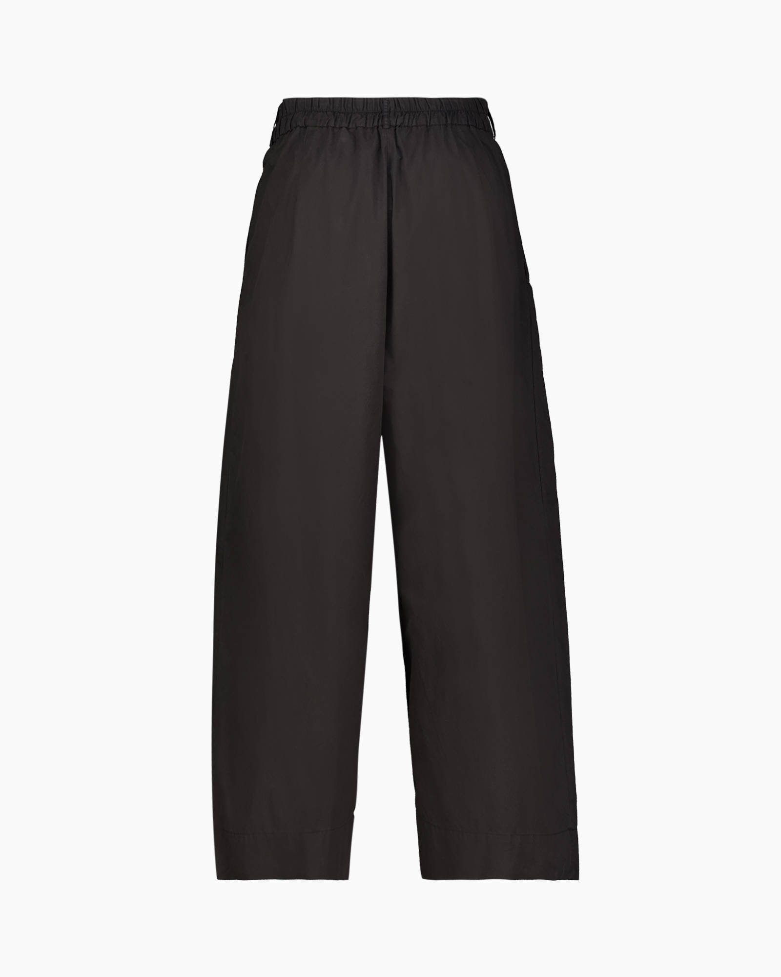 pants, trousers, black, elastic waistband, wide leg
