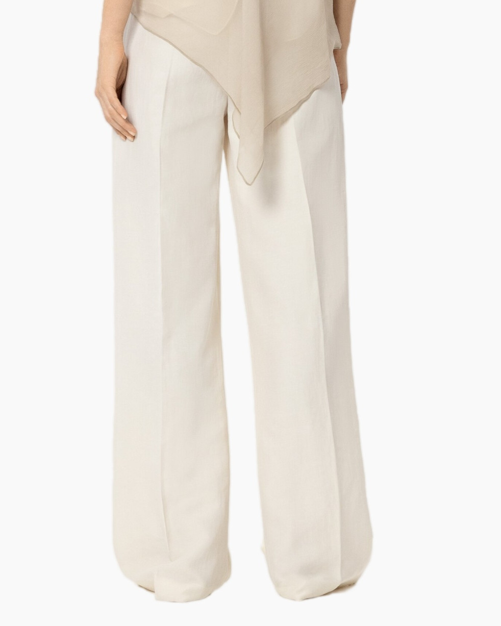 pants, wide-leg, creamy, beige, trousers