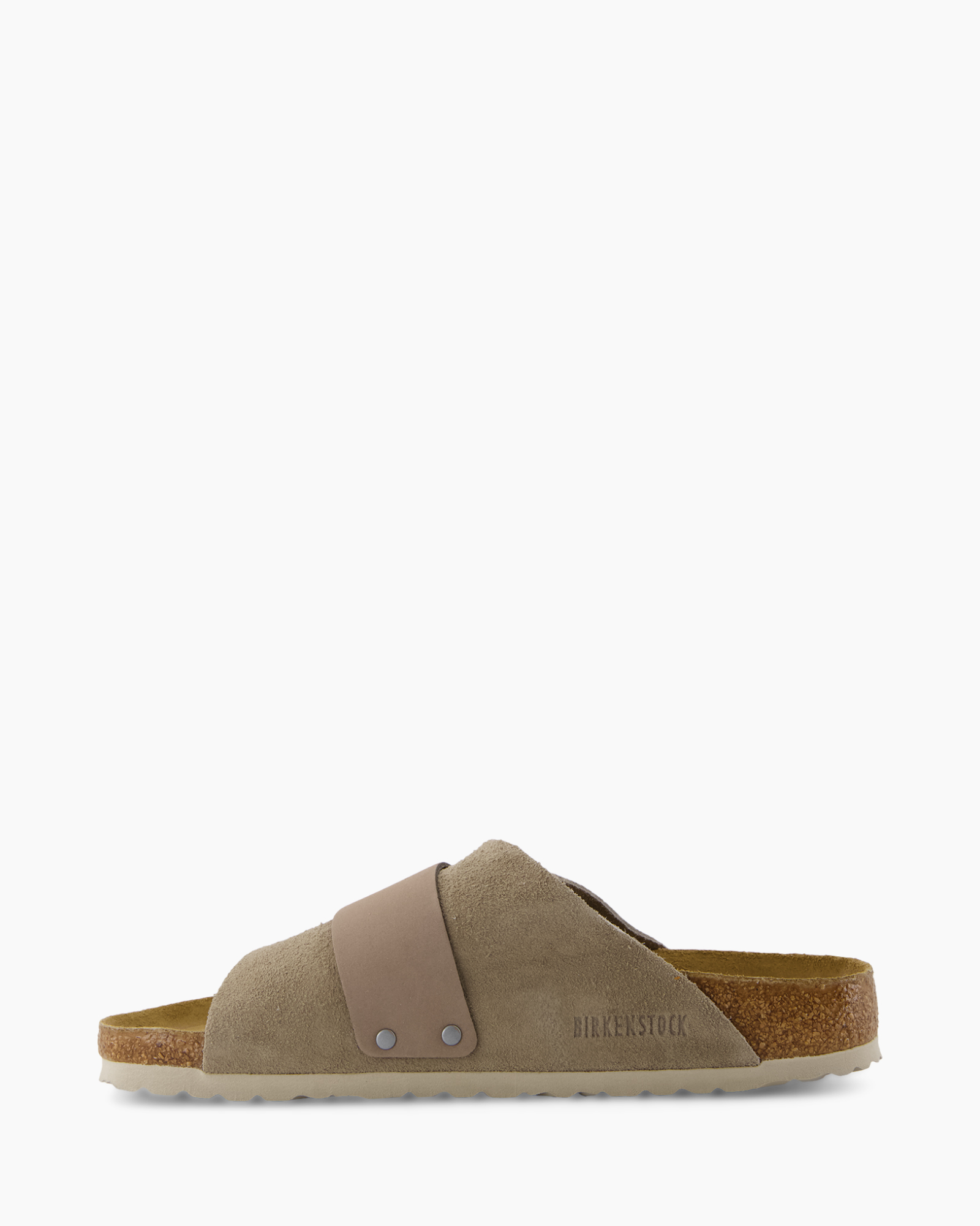 slipper, sandal, open-toe, two-strap, suede