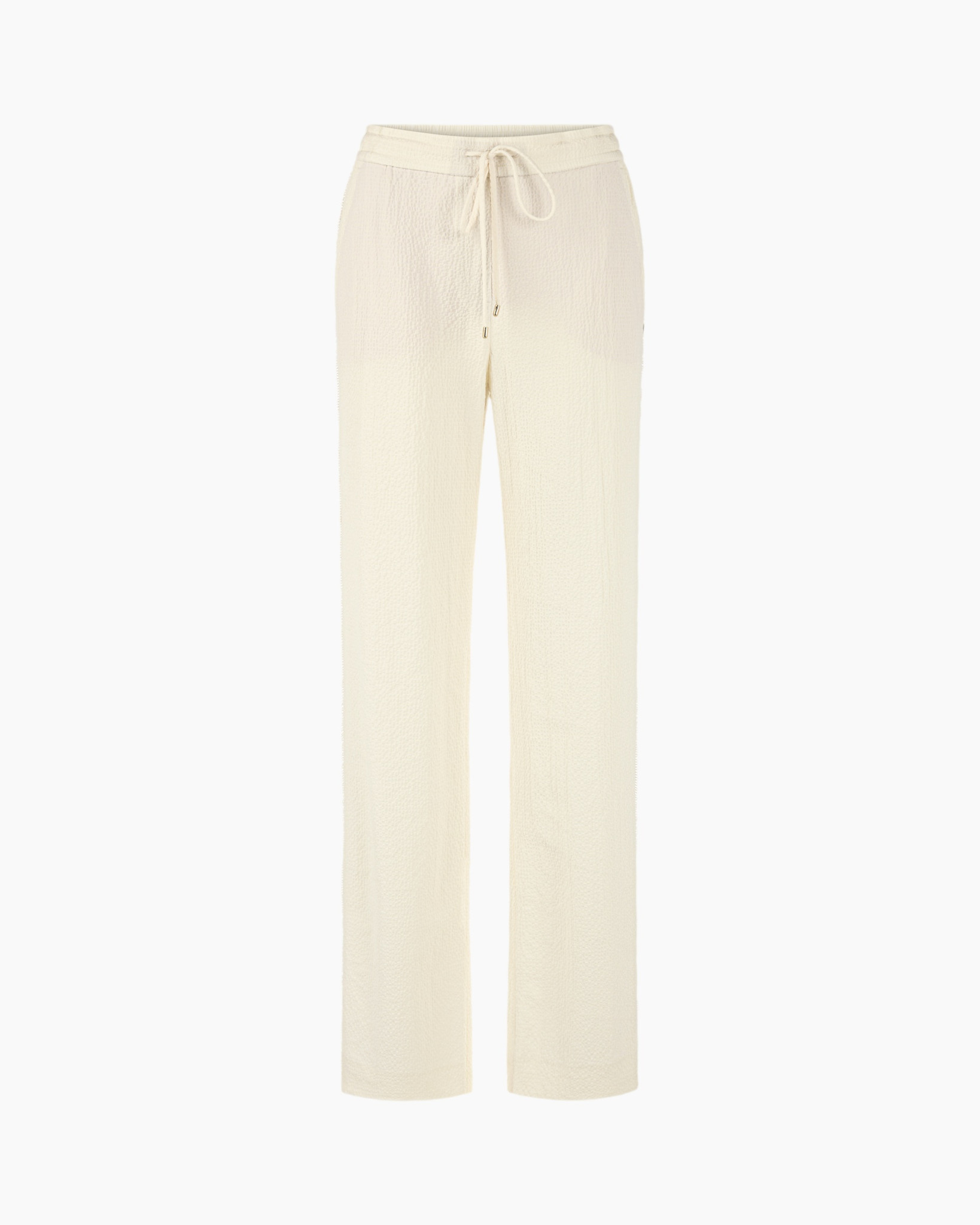 pants, drawstring, crepe, wide-leg, beige