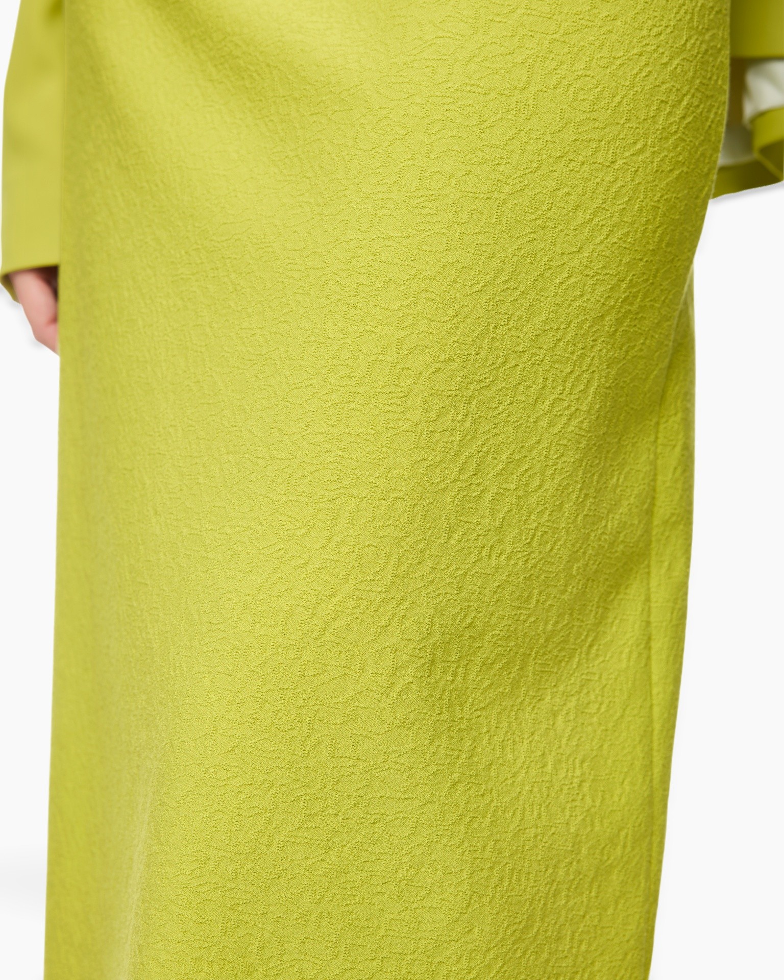 dress, textured, lime green, solid color, fabric texture