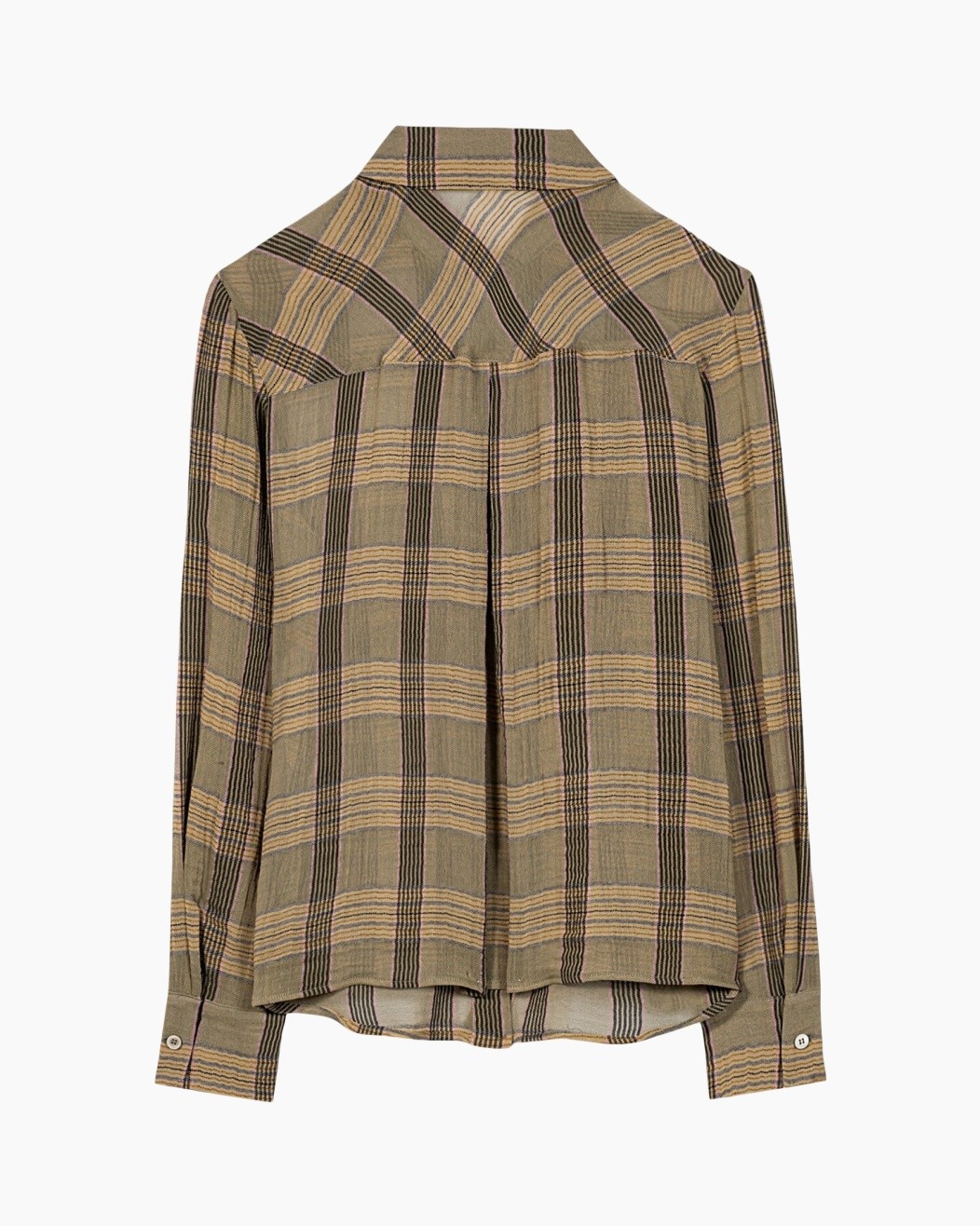 plaid, shirt, long-sleeve, flannel, olive-green