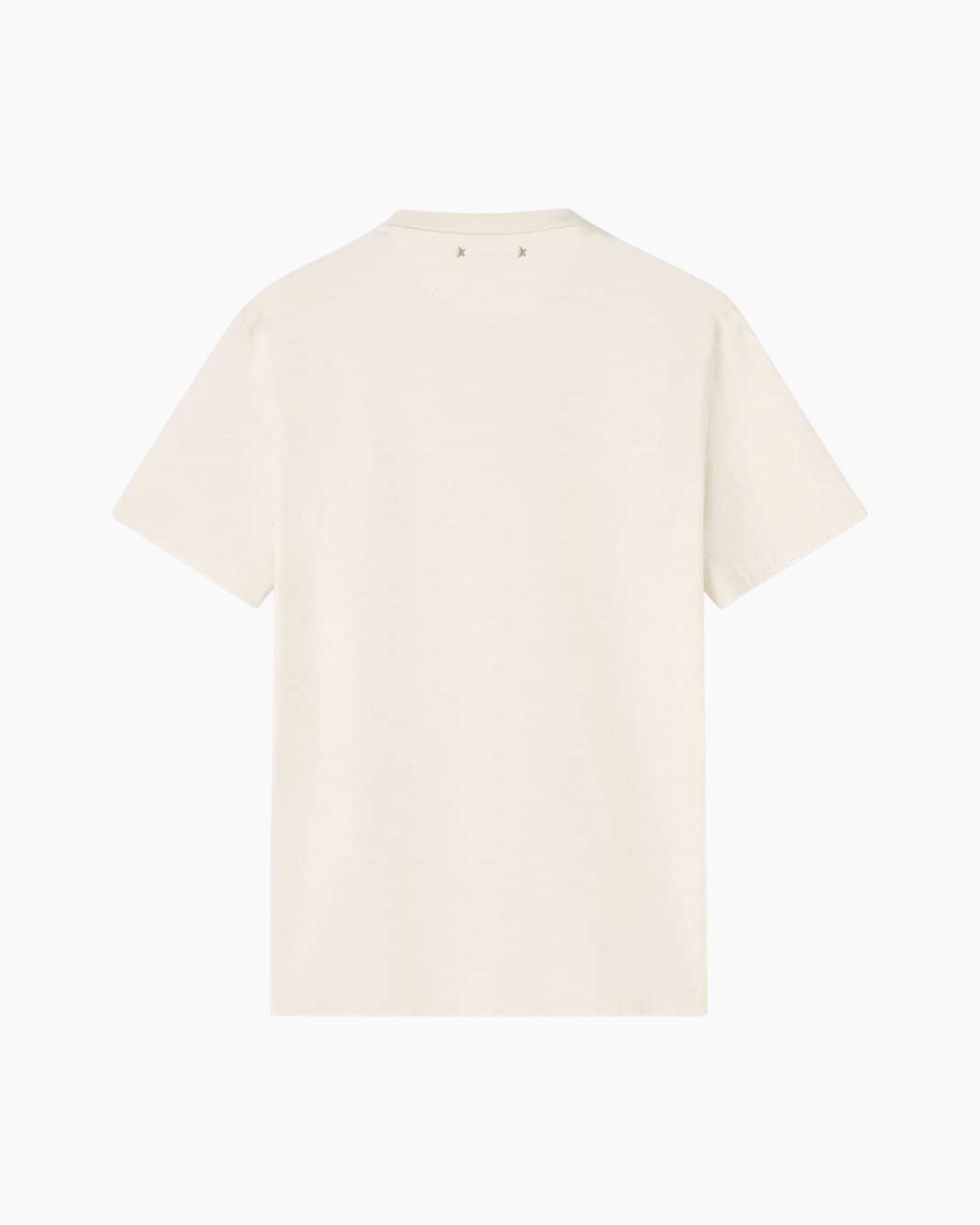 tshirt, short sleeve, cream, crew neck, plain
