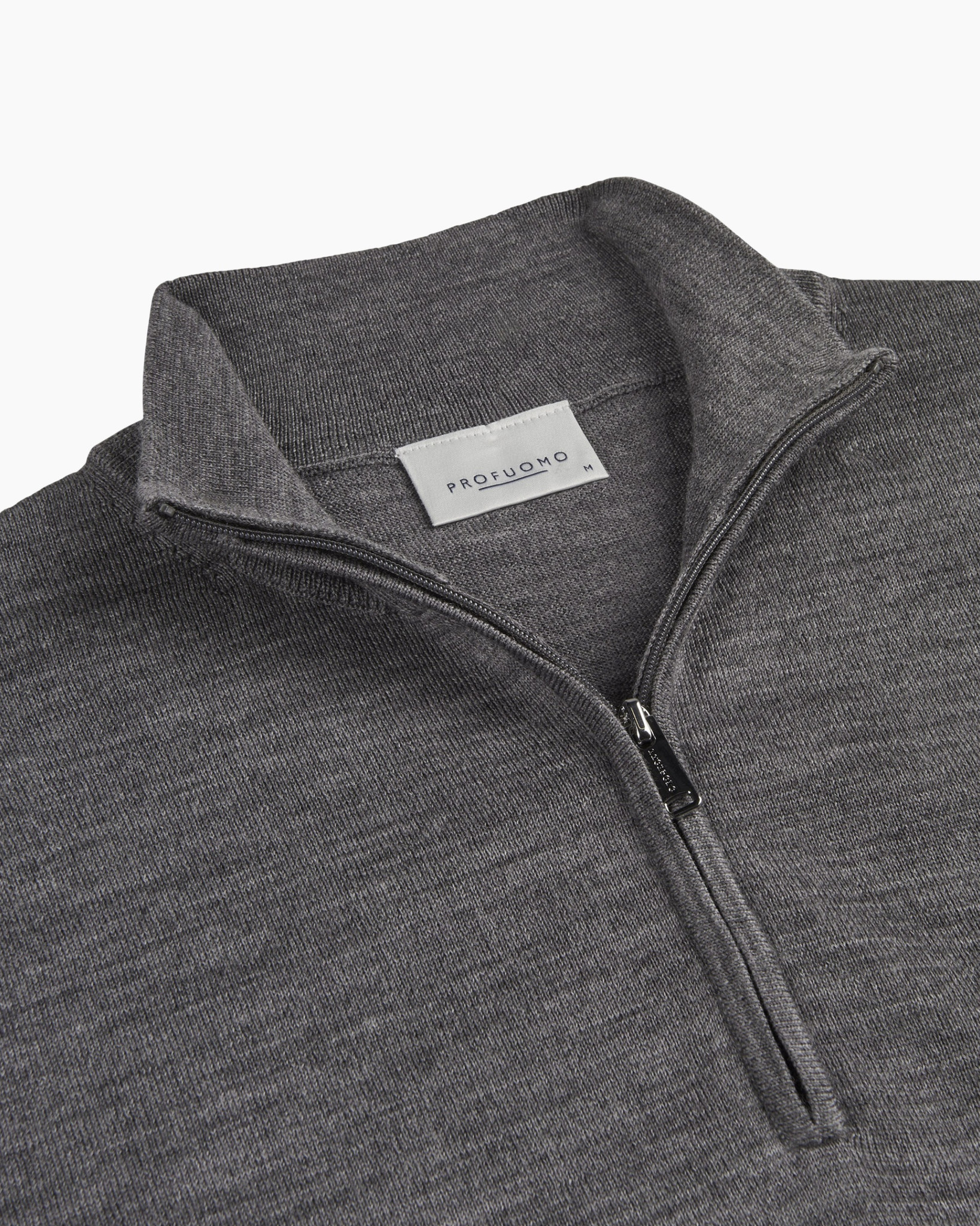 shirt, zipper, collar, midweight, grey