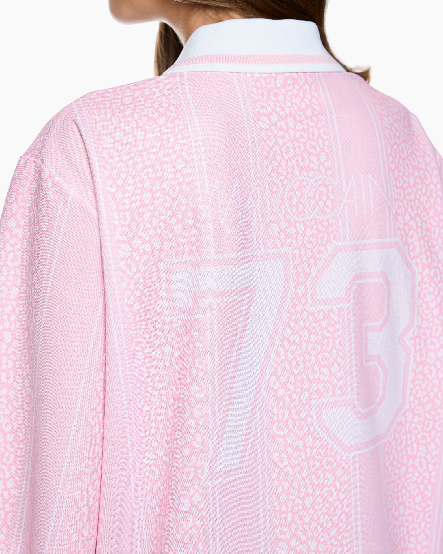pink, jersey, sport, number 73, pattern