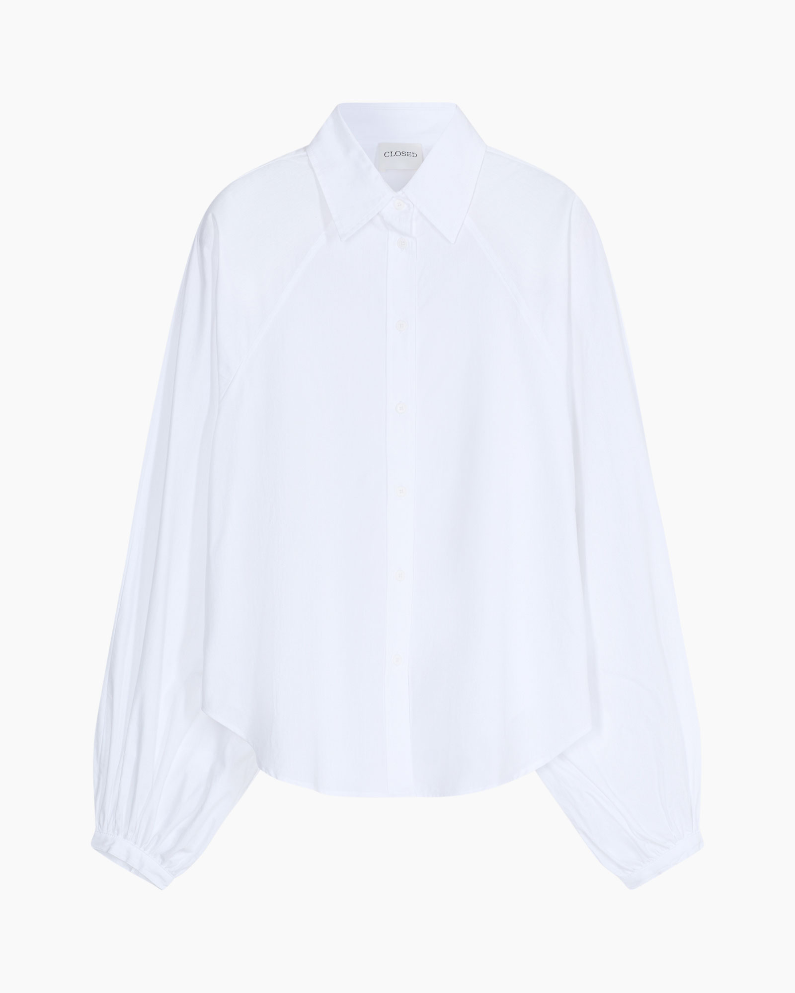 shirt, white, button-down, collar, long-sleeve
