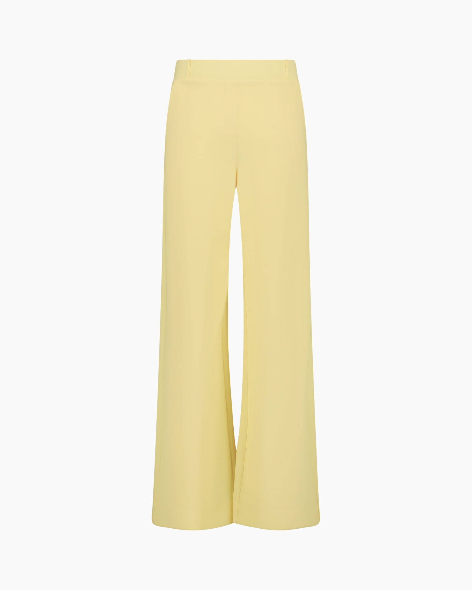 pants, wide-leg, yellow, trousers, soft, material, fashion