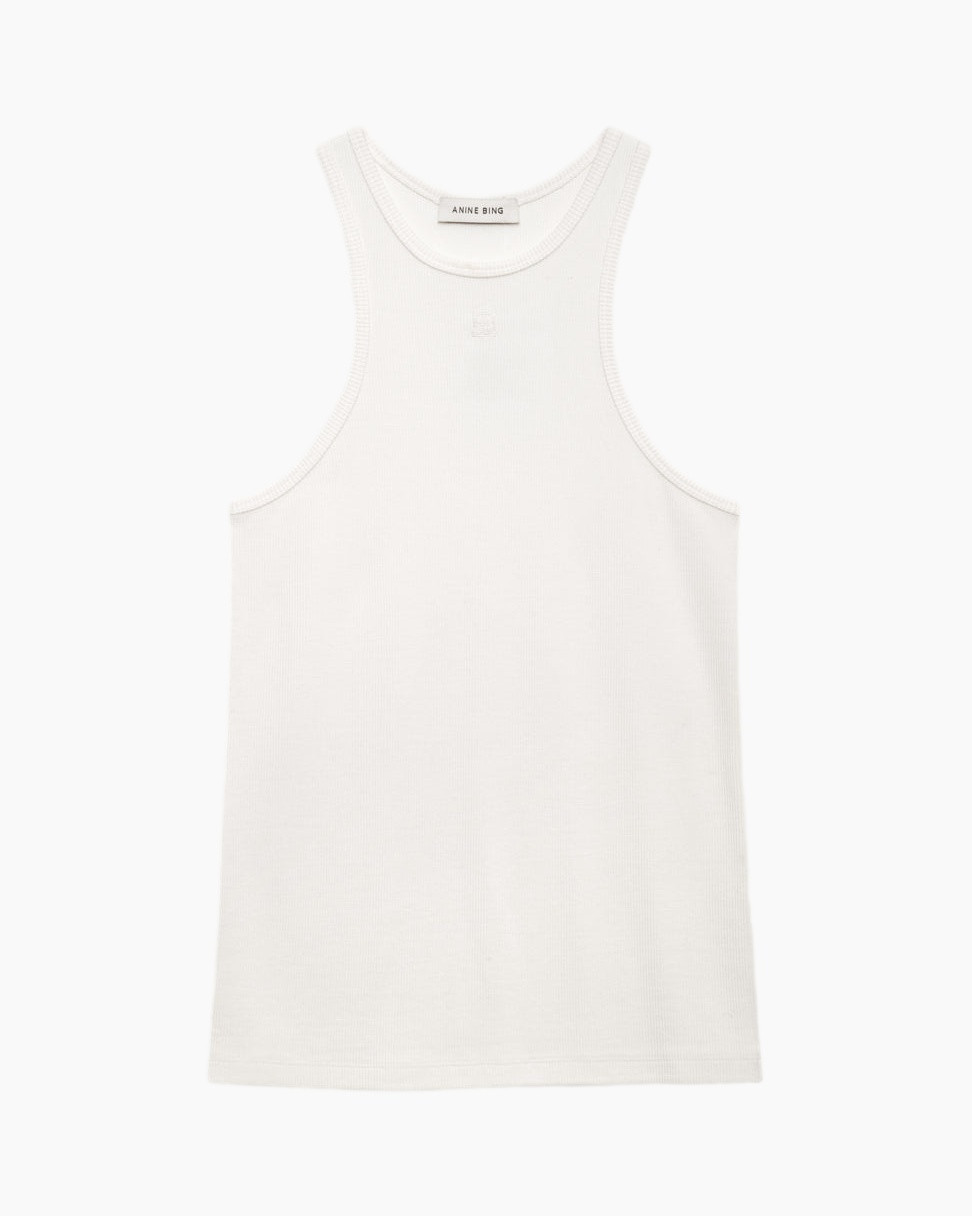 tank top, sleeveless, white, knit, basics